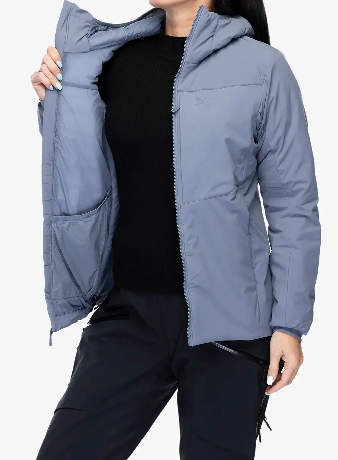 Jakna s postavom ženska Arcteryx Proton Heavyweight Hoody - blue