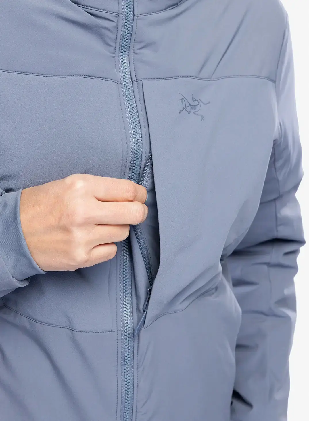 Jakna s postavom ženska Arcteryx Proton Heavyweight Hoody - blue