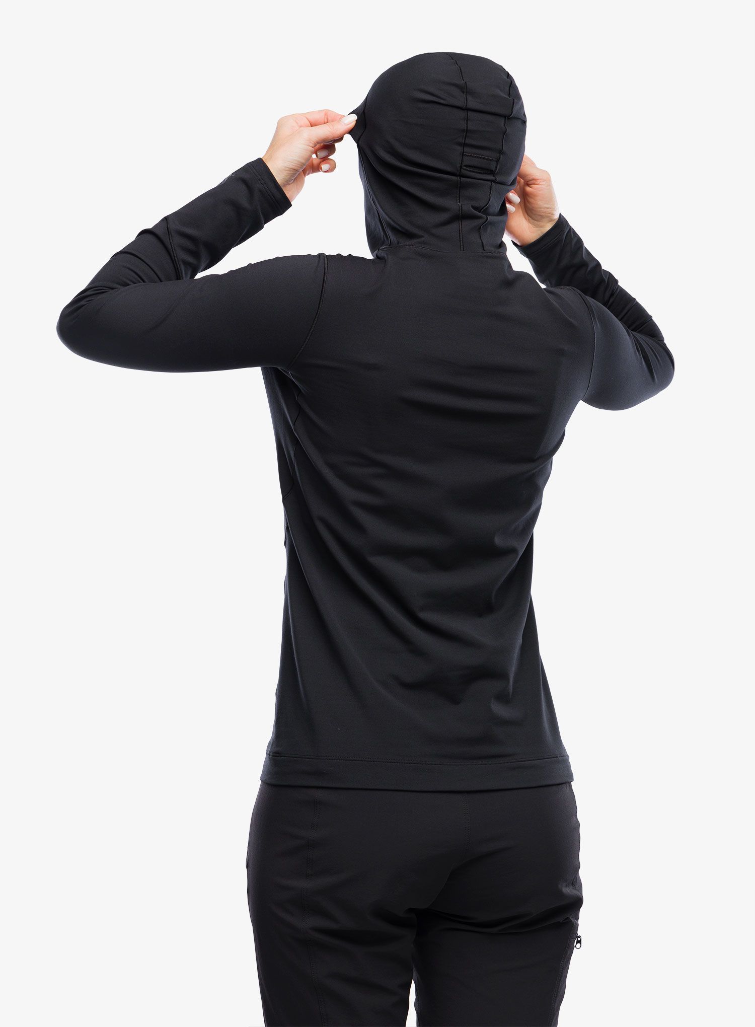 Ženska termoaktivna dukserica Arcteryx Rho Hoody - black