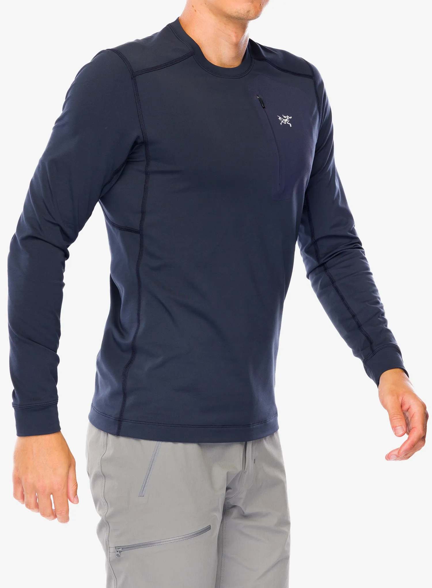Termoaktivna dukserica Arcteryx Rho LT Crew Neck - black sapphire