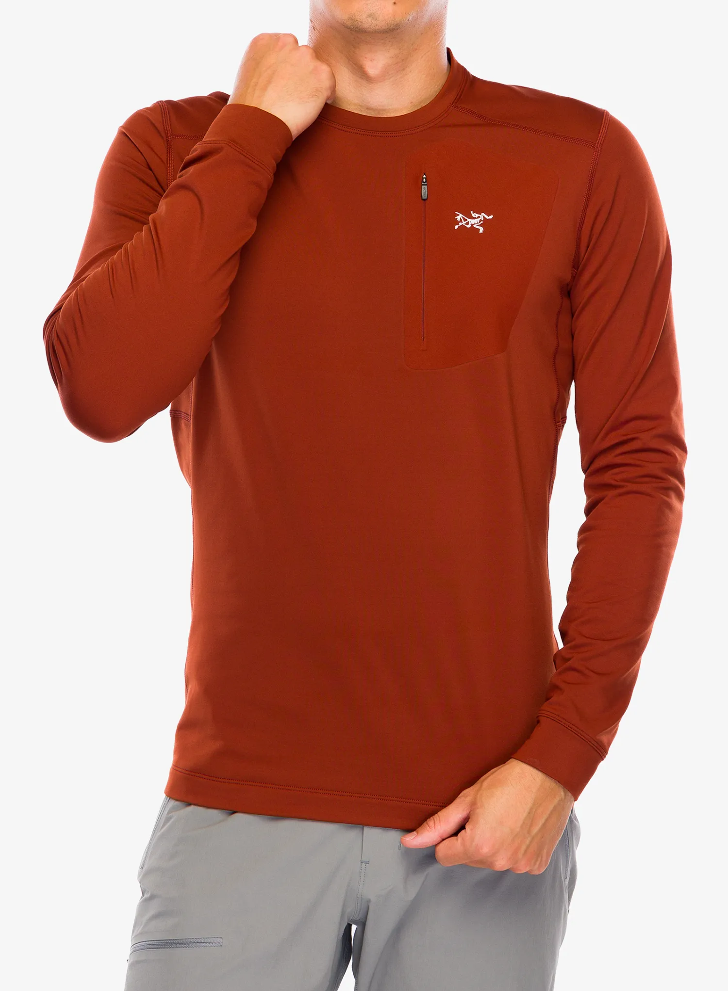 Termoaktivna dukserica Arcteryx Rho LT Crew Neck - sequoia