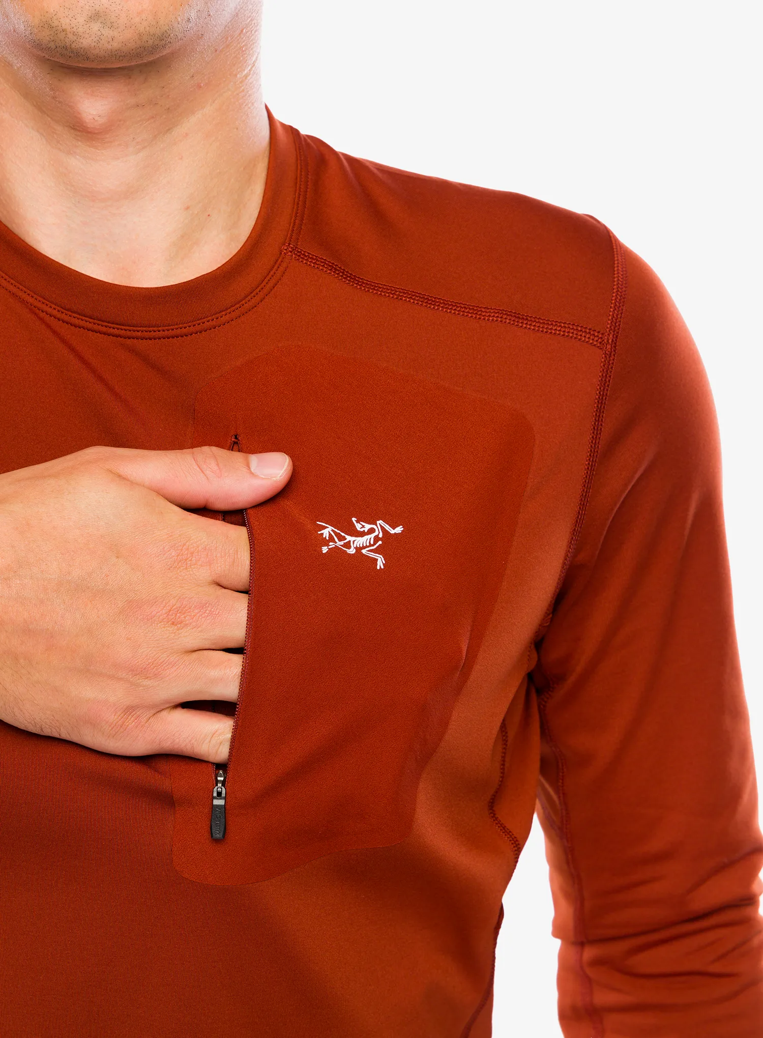 Termoaktivna dukserica Arcteryx Rho LT Crew Neck - sequoia