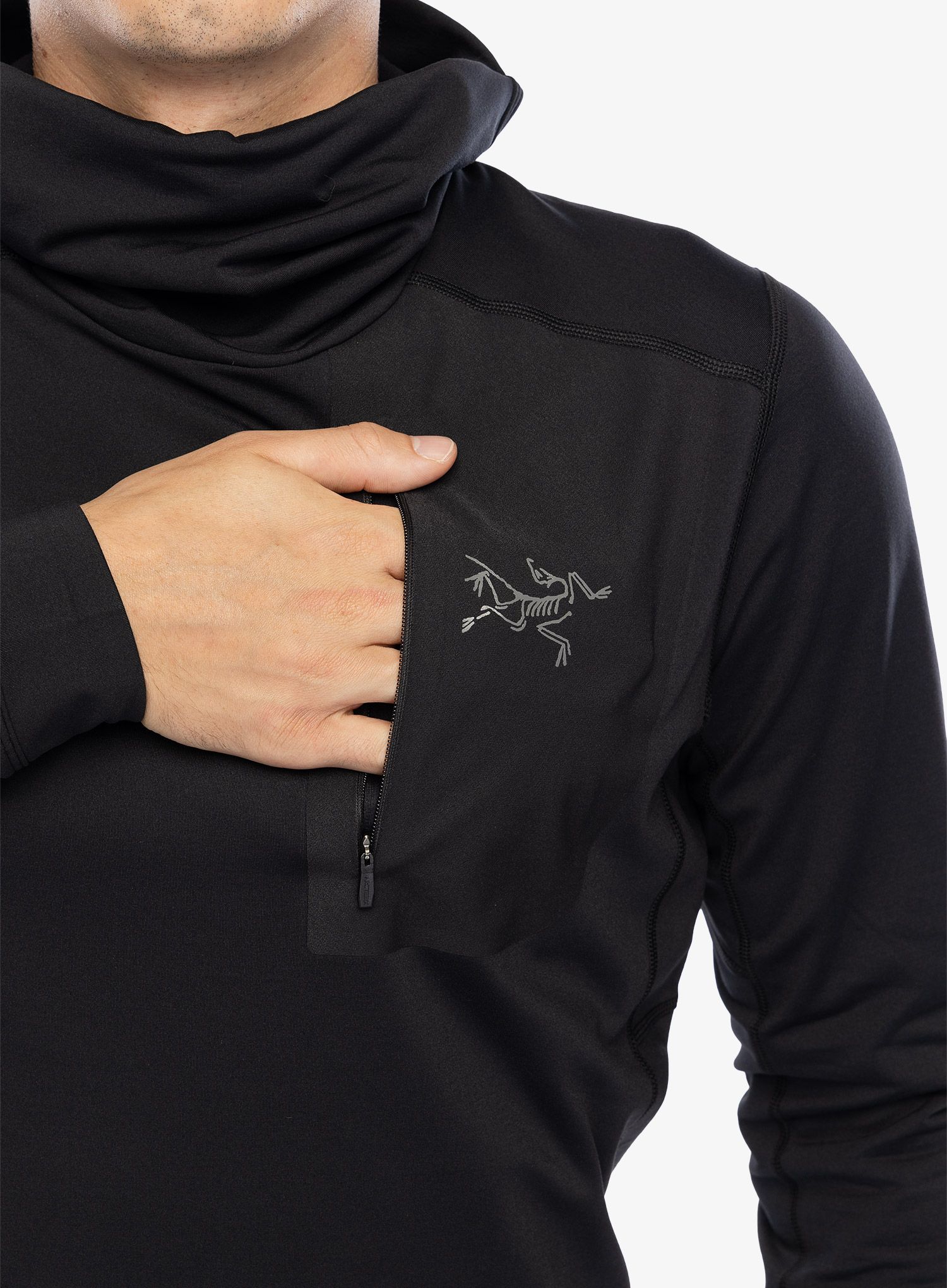 Termoaktivna dukserica Arcteryx Rho LT Hoody - blk