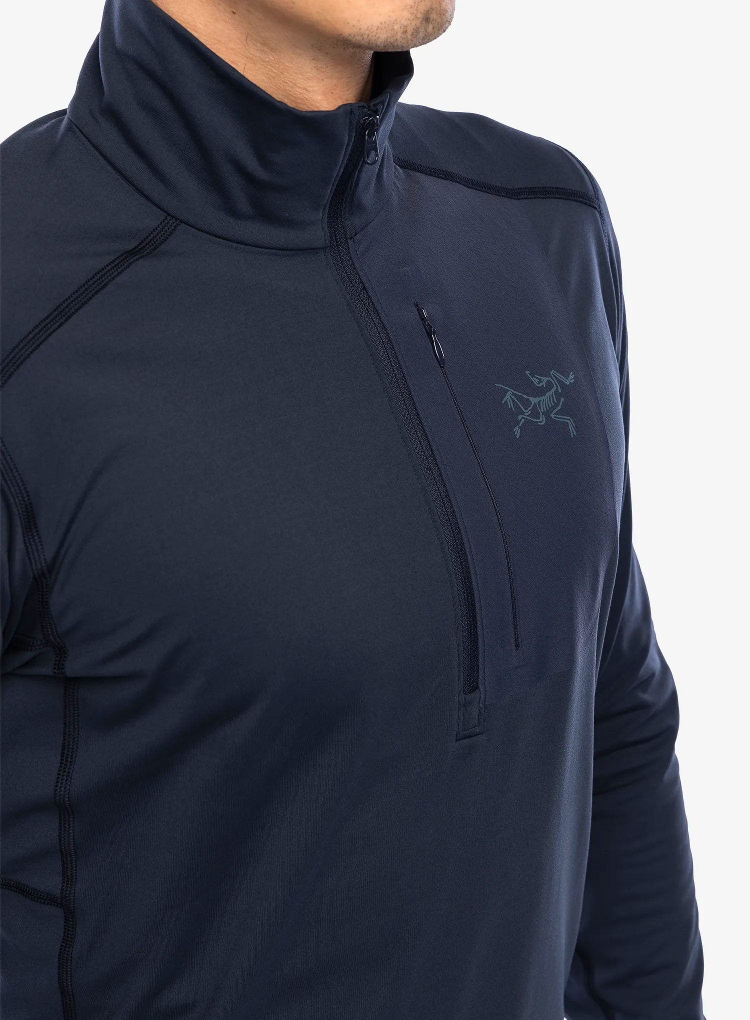 Termoaktivna dukserica Arcteryx Rho LT Zip Neck - black sapphire