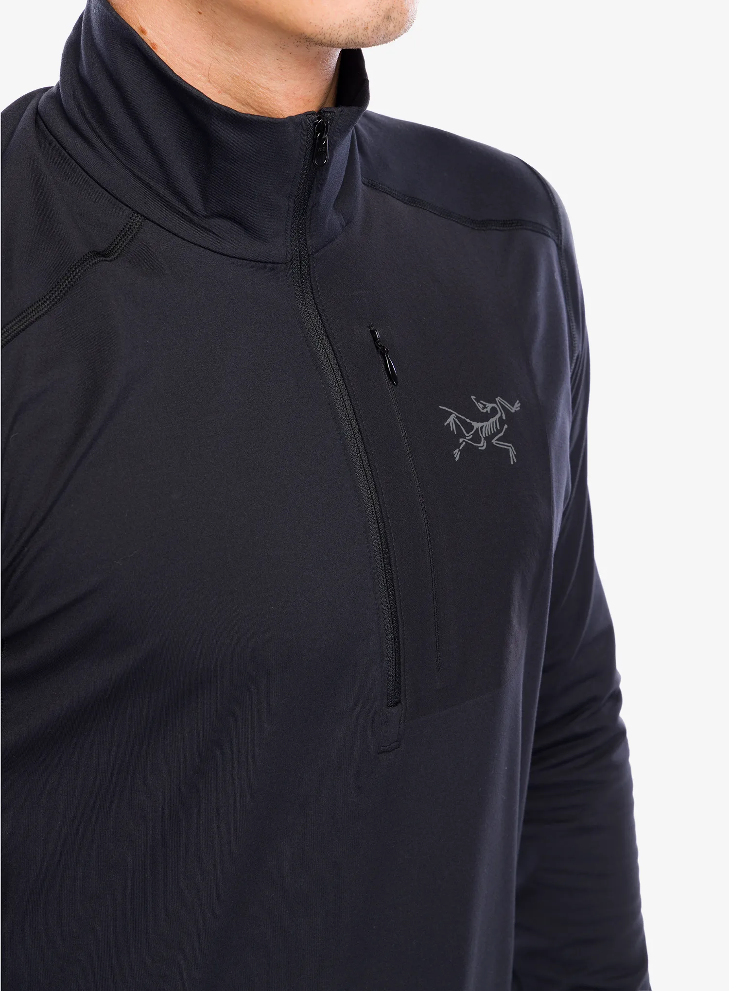 Termoaktivna dukserica Arcteryx Rho LT Zip Neck - blk