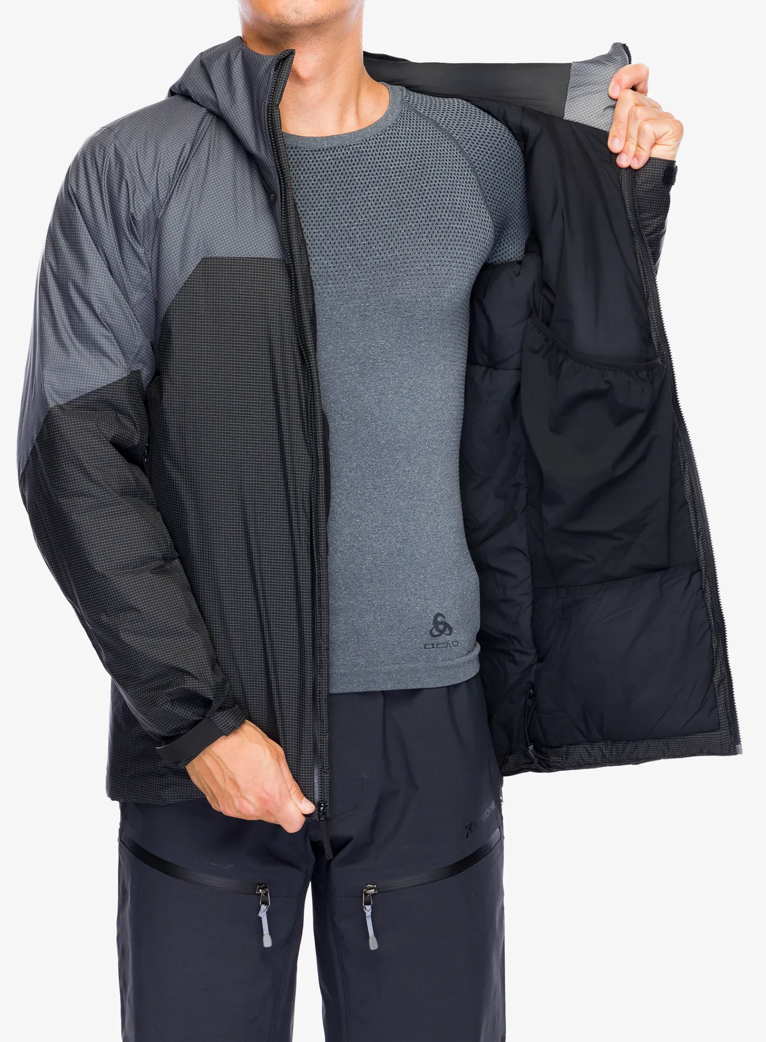 Jakna s postavom Arcteryx Rush Insulated Jacket - graphite/black