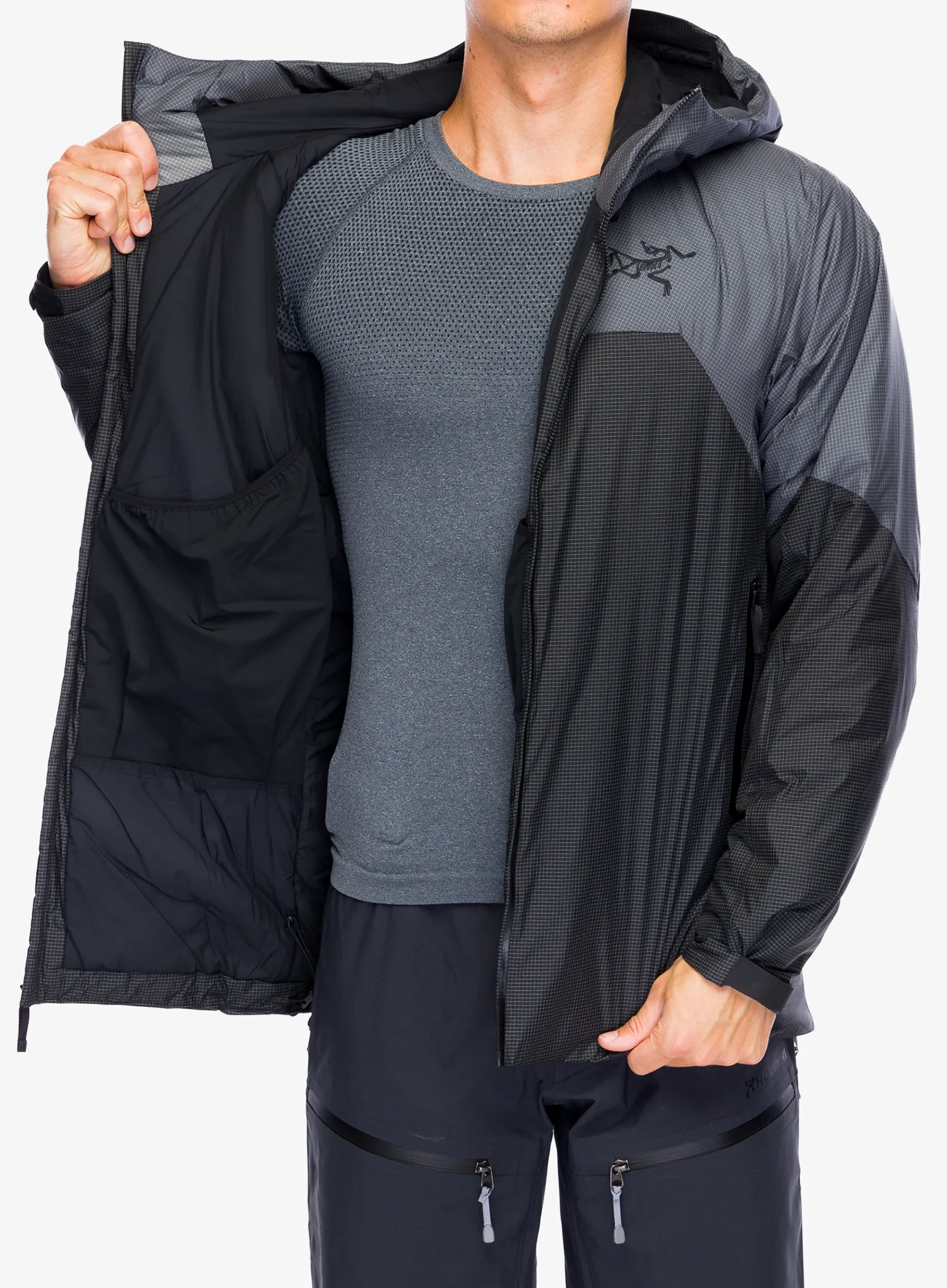 Jakna s postavom Arcteryx Rush Insulated Jacket - graphite/black