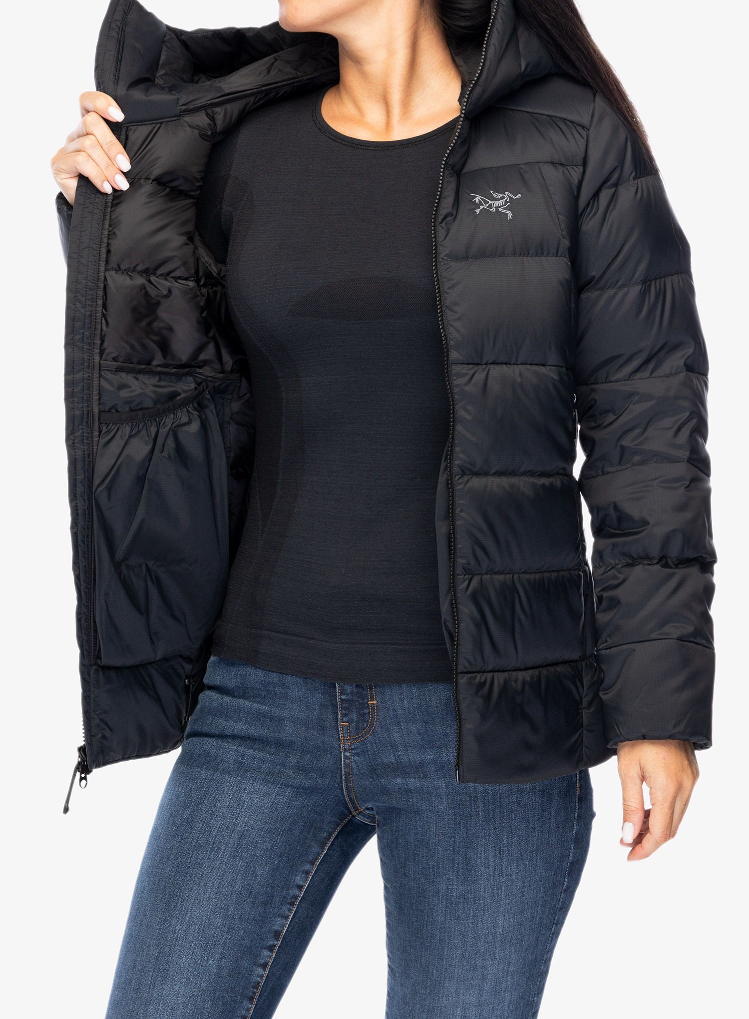 Ženska perjana jakna Arcteryx Thorium Hoody - black II