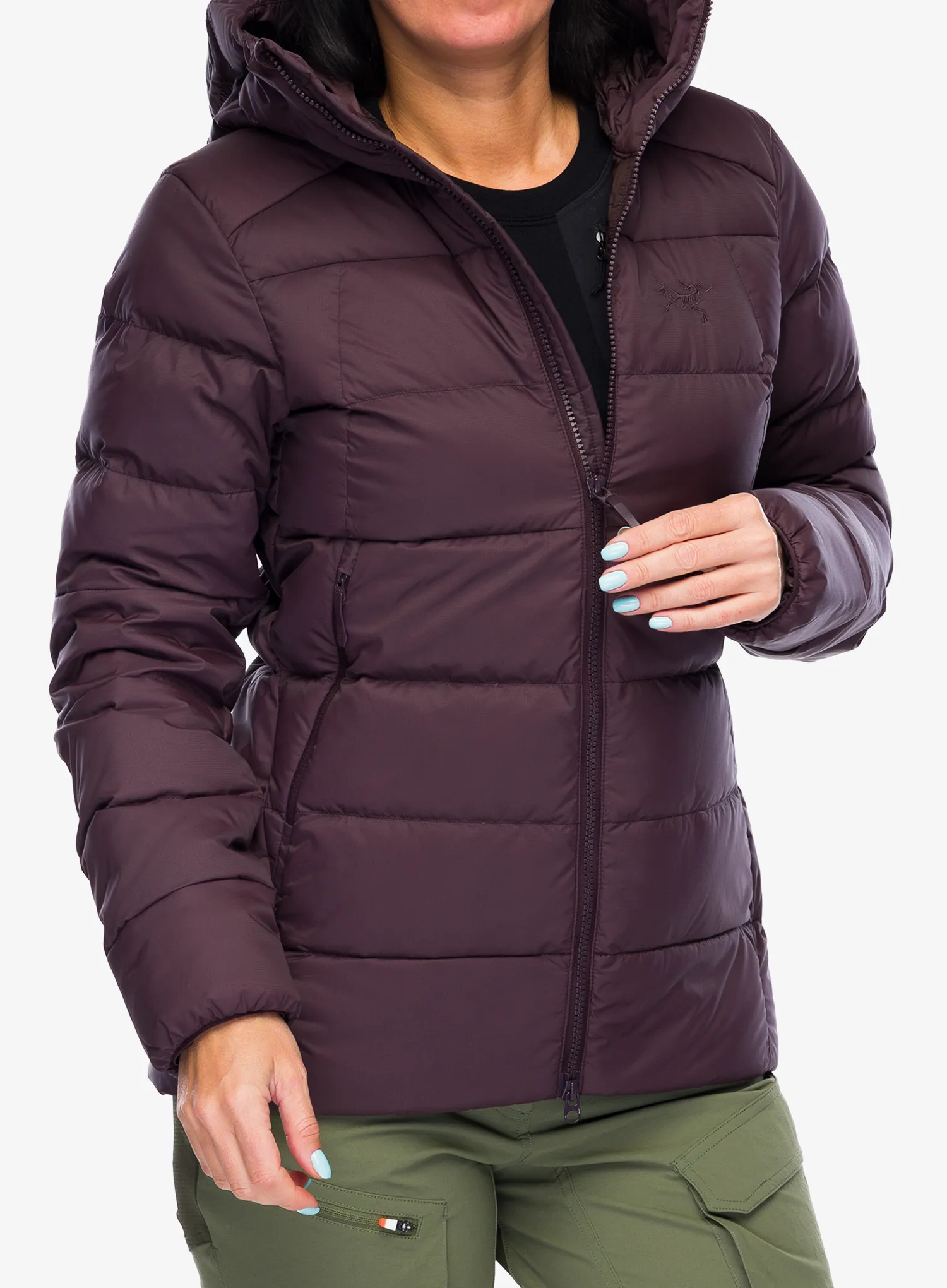 Ženska perjana jakna Arcteryx Thorium Hoody - phantasm