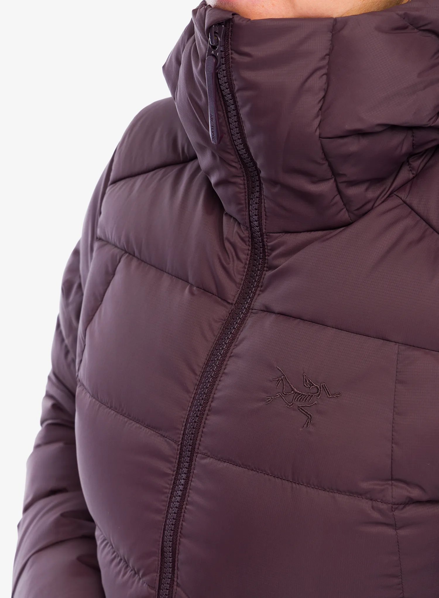 Ženska perjana jakna Arcteryx Thorium Hoody - phantasm