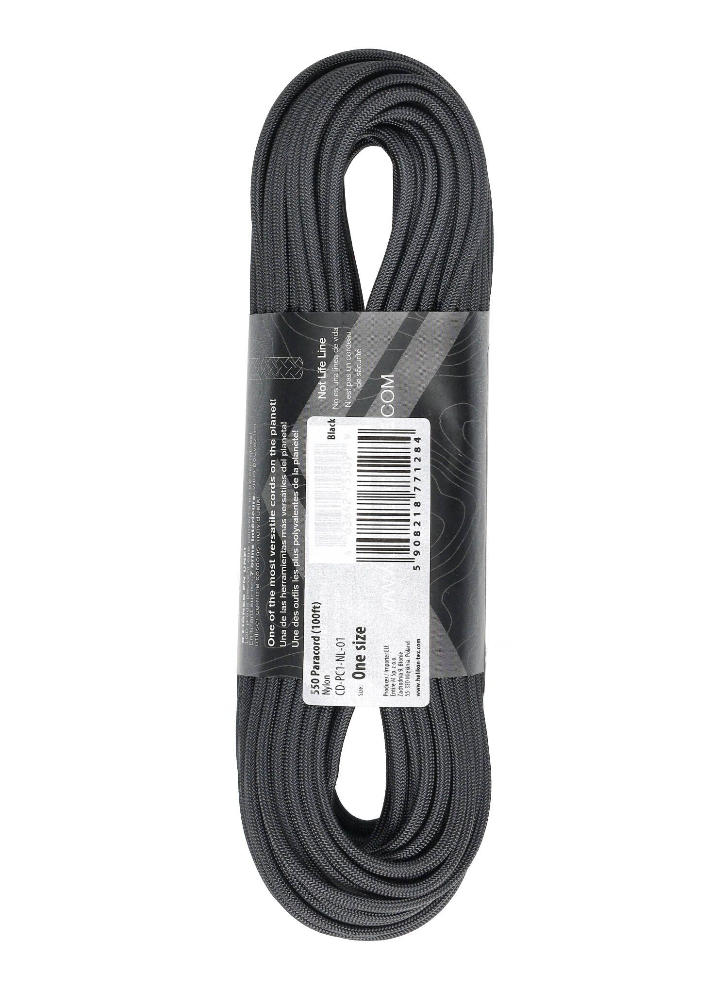 Pomoćno uže Atwood Rope MFG 550 Paracord 30 m - black