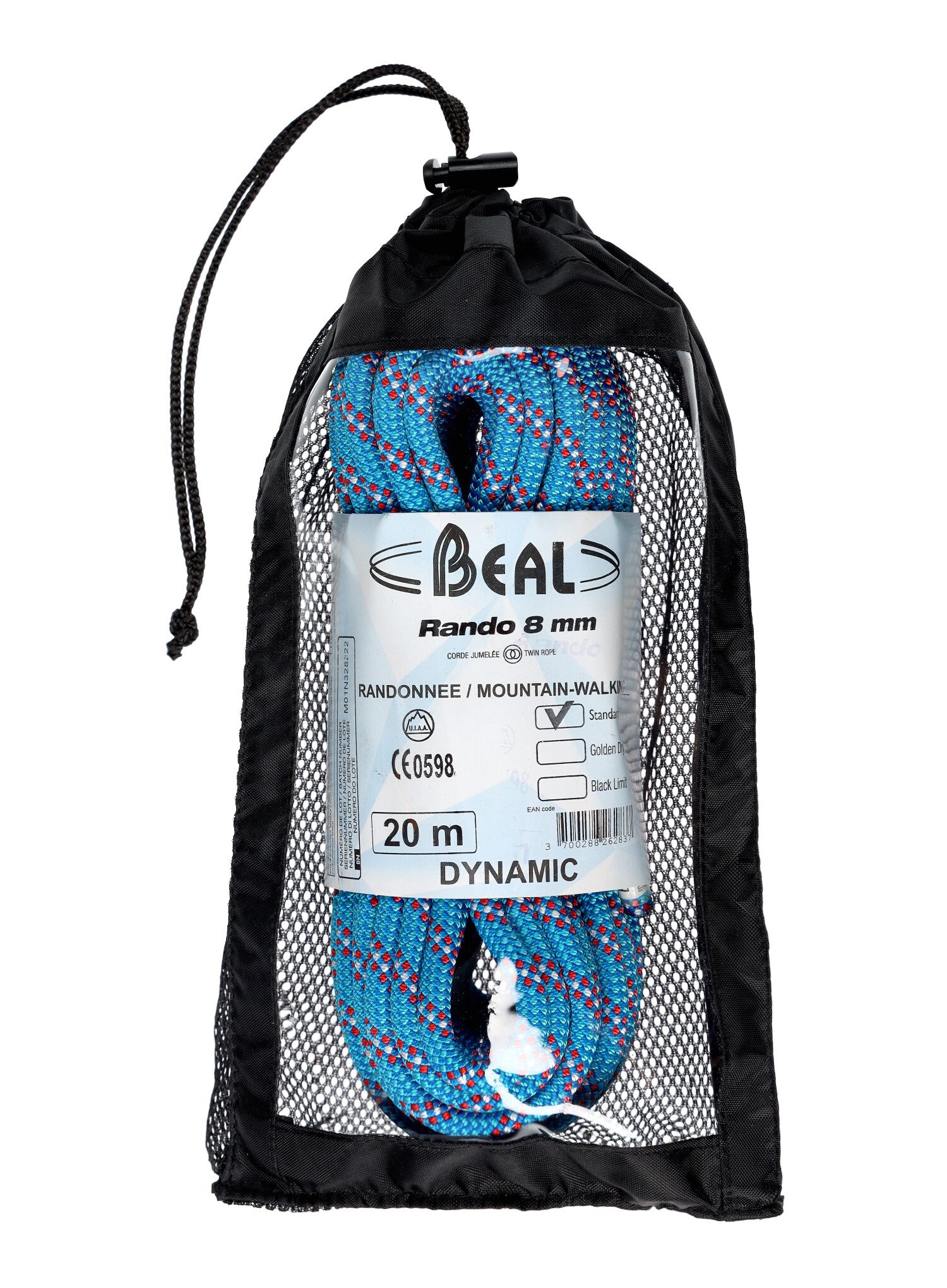 Dinamičko uže Beal Rando 8 mm 20 m - blue