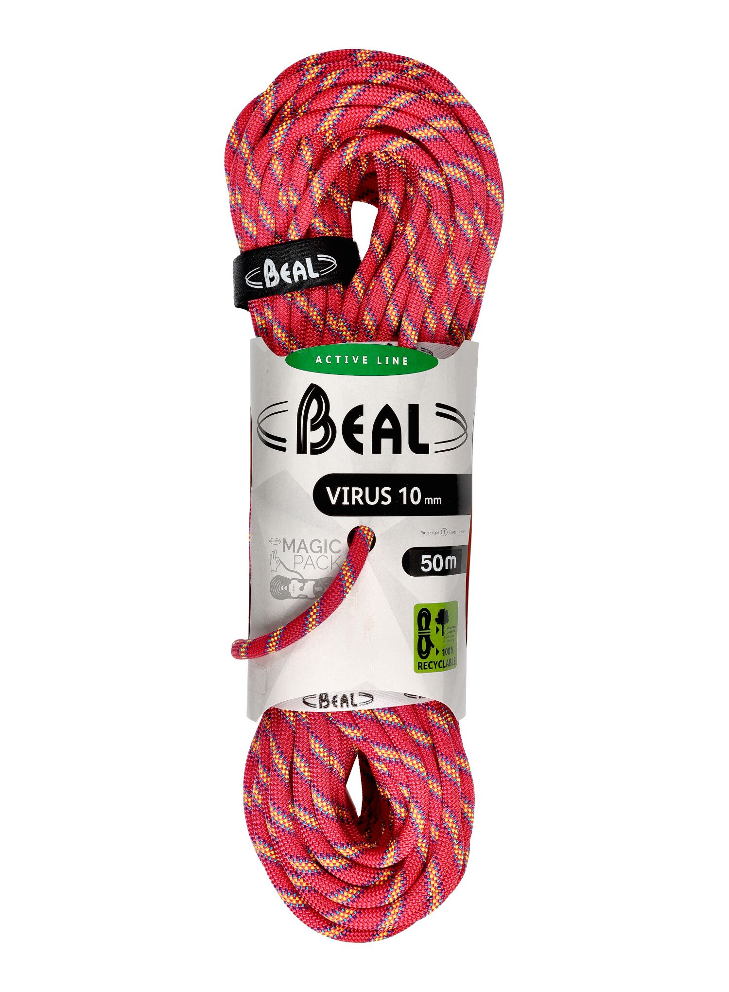 Uže za penjanje Beal Virus 10 mm 50 m - pink