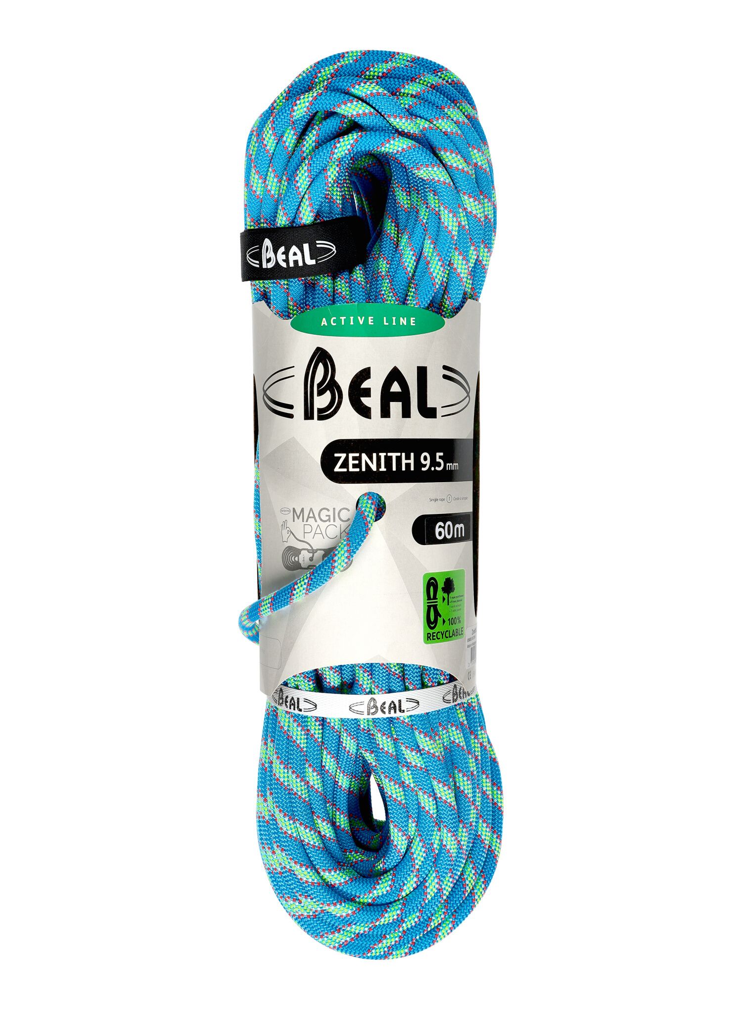Uže za penjanje Beal Zenith 9,5 mm 60 m - blue