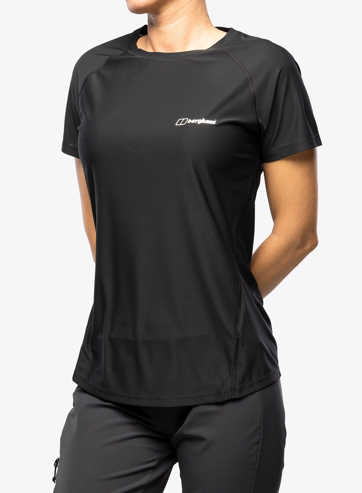 Ženska brzosušeća majica Berghaus 24/7 Tech SS Crew - black