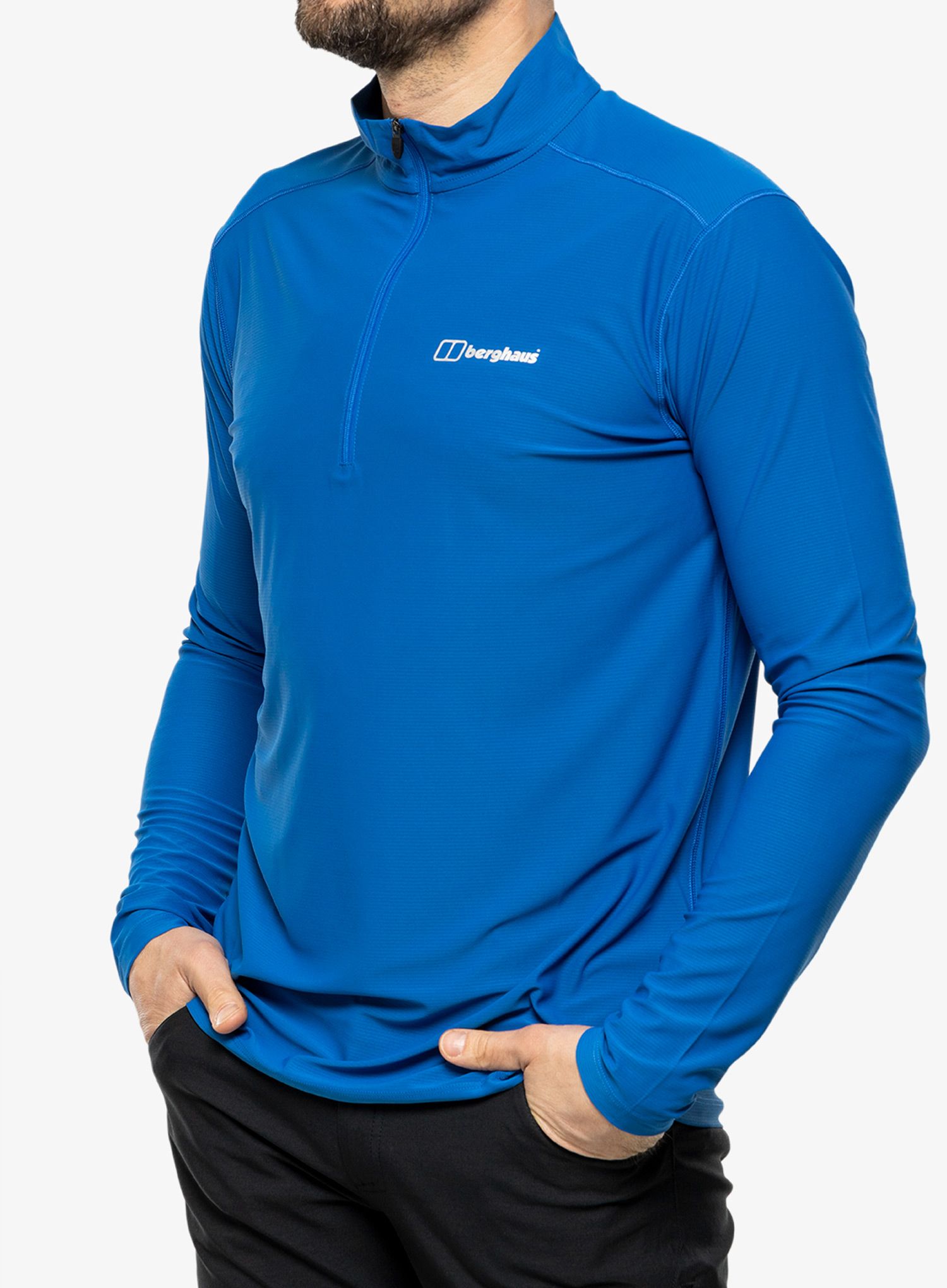 Dukserica Berghaus 24/7 Tech Tee LS HZ - turkish sea