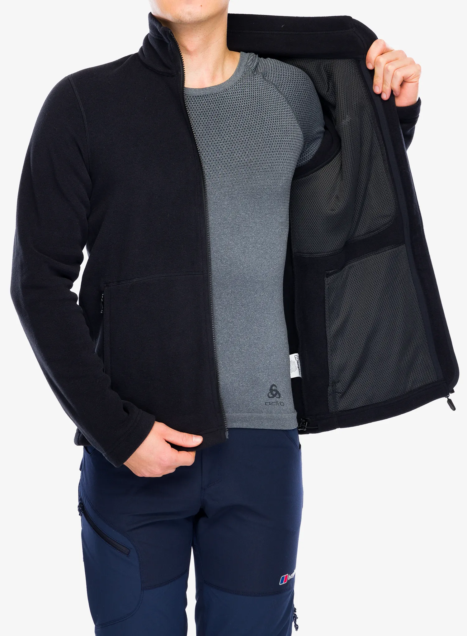 Jakna od flisa Berghaus Activity PT InterActive - black/black