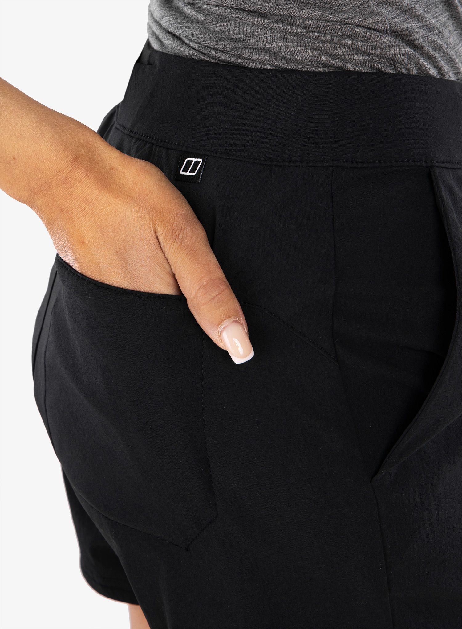 Ženske planinarske kratke hlače Berghaus Alta Stretch Short - jet black