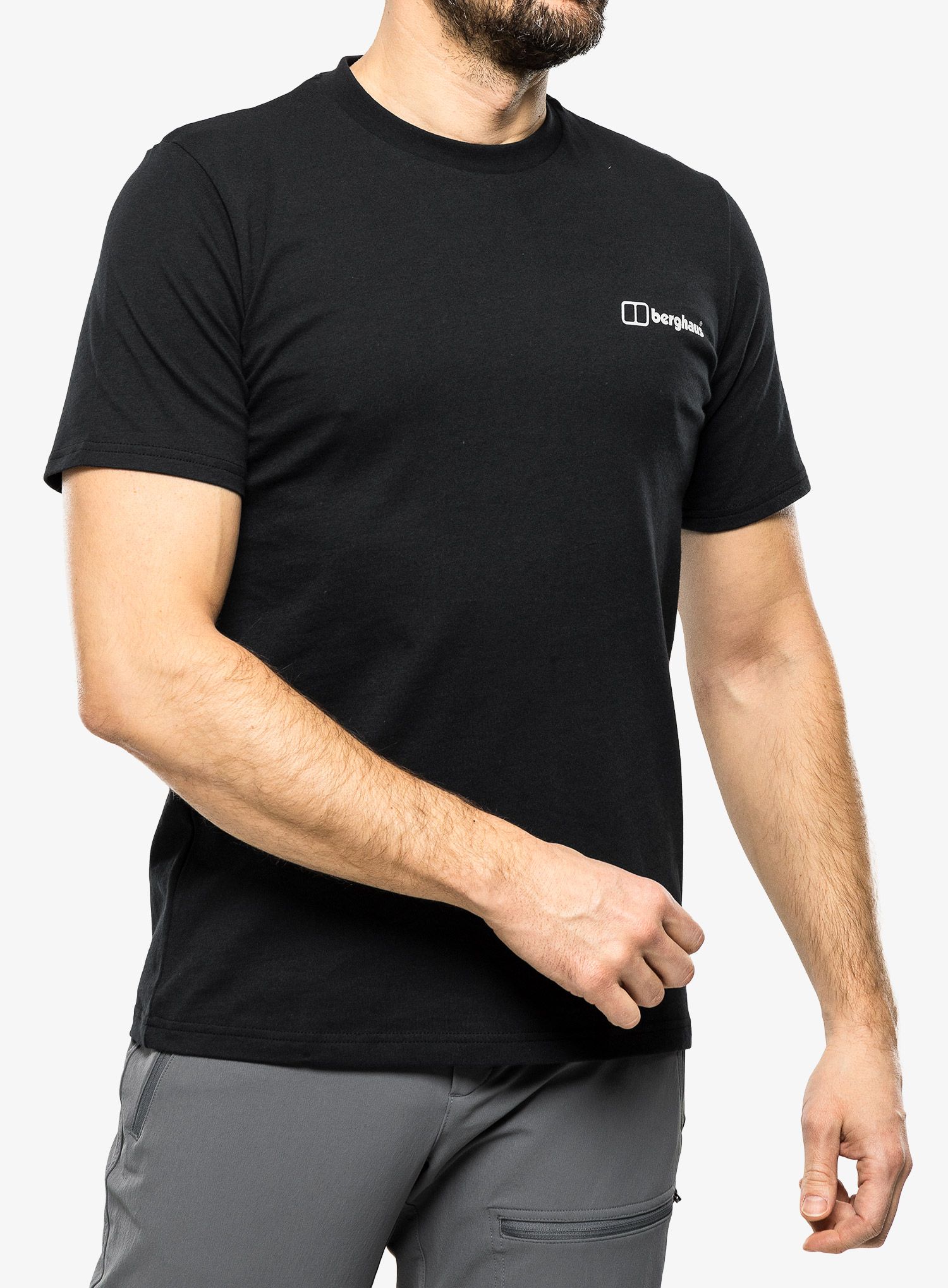 Pamučna majica Berghaus Buttermere Ss Tee - black/black