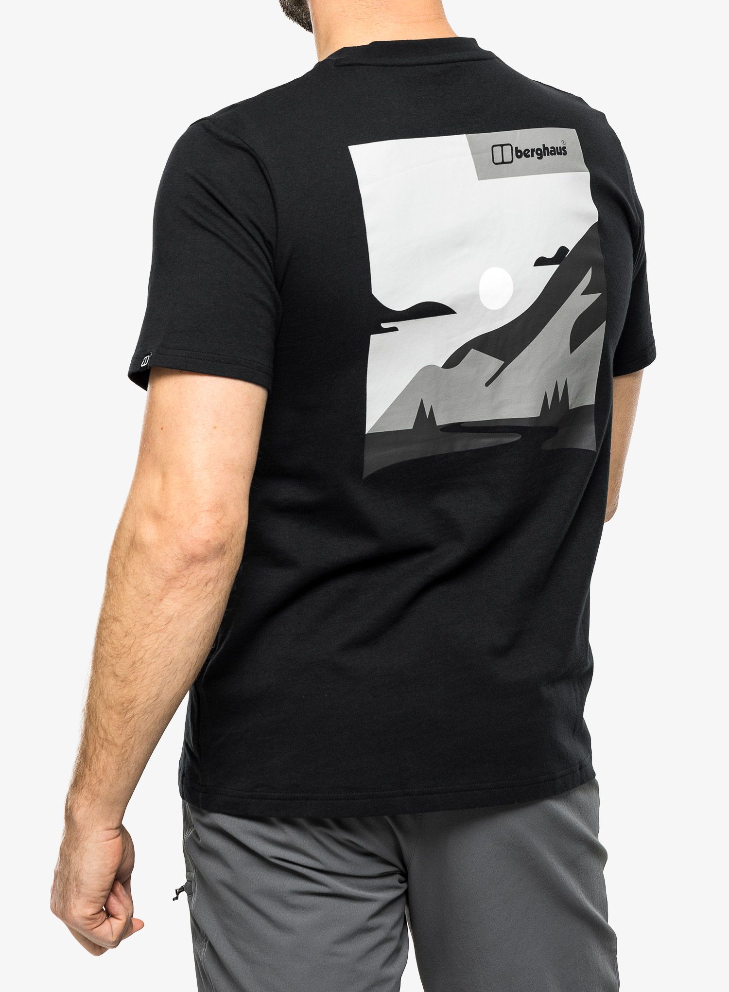 Pamučna majica Berghaus Buttermere Ss Tee - black/black