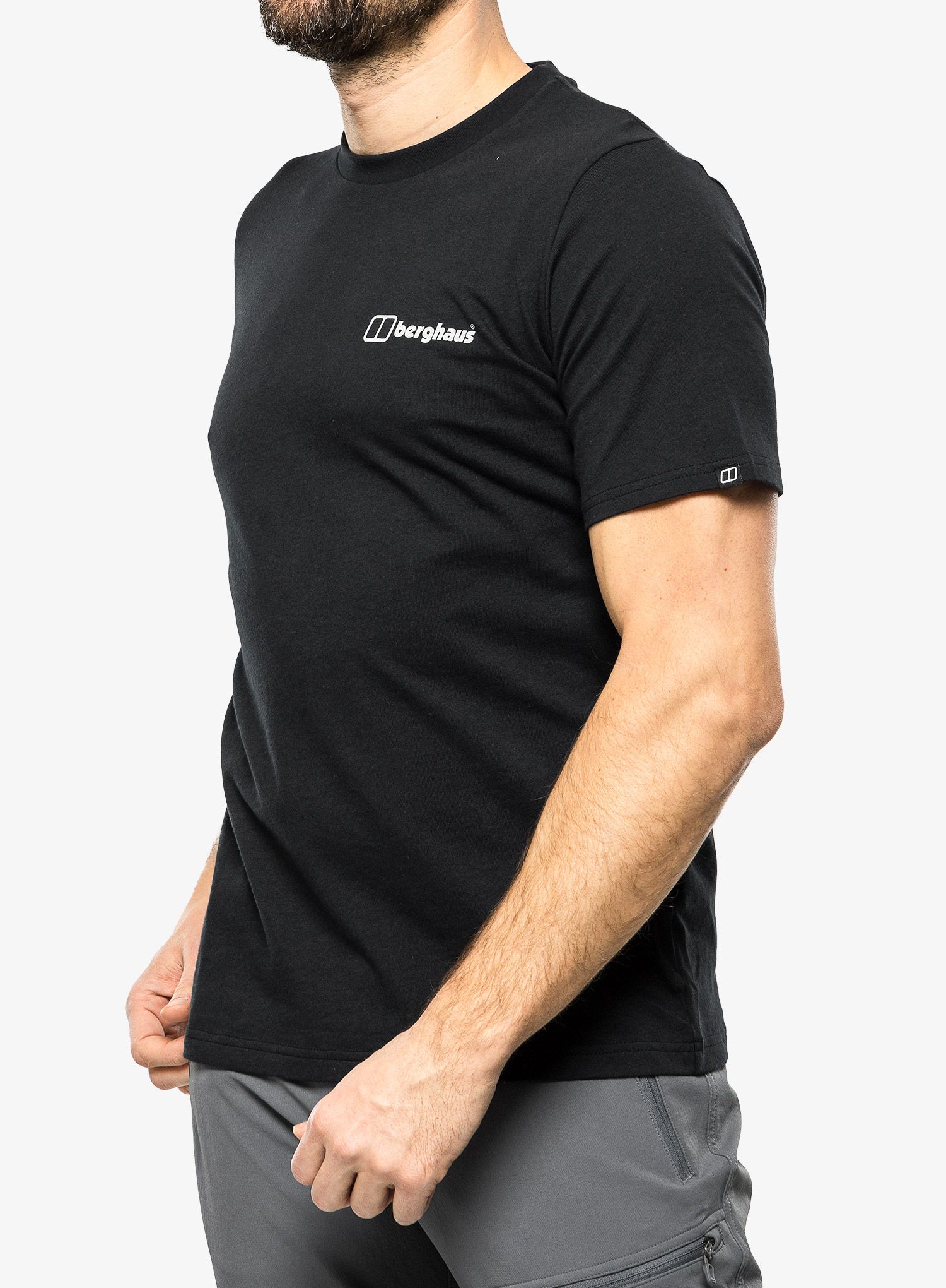 Pamučna majica Berghaus Buttermere Ss Tee - black/black