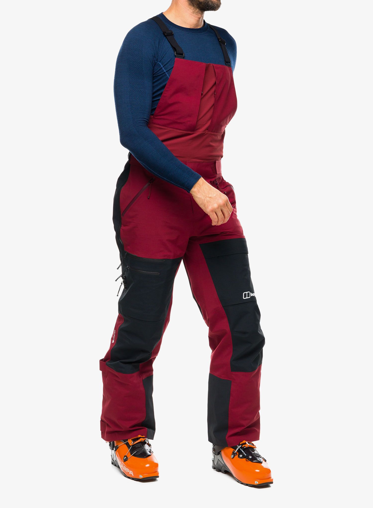 Kišne hlače Berghaus MTN Arete Descnd GTX Bib Pant - syrah/jet black