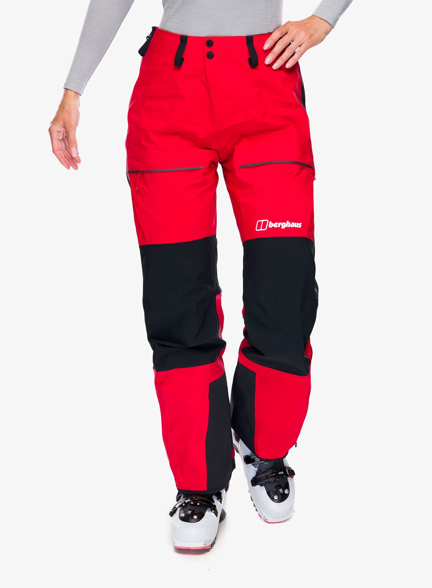 Ženske GORE-TEX hlače Berghaus MTN Guide GTX Pro Pant - goji berry/jet black