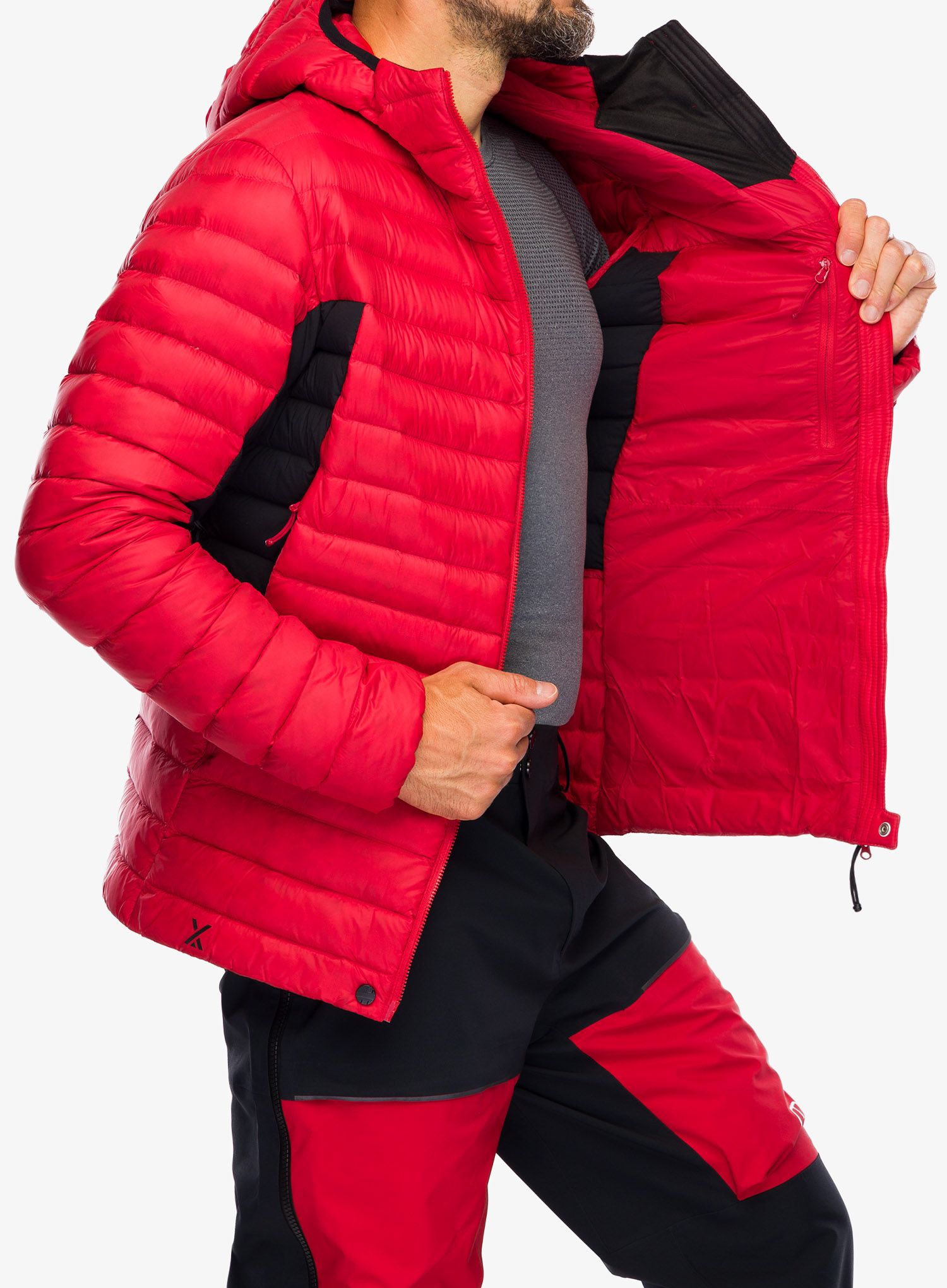 Pernata jakna Berghaus MTN Seeker MW Down Hoody - goji berry/jet black