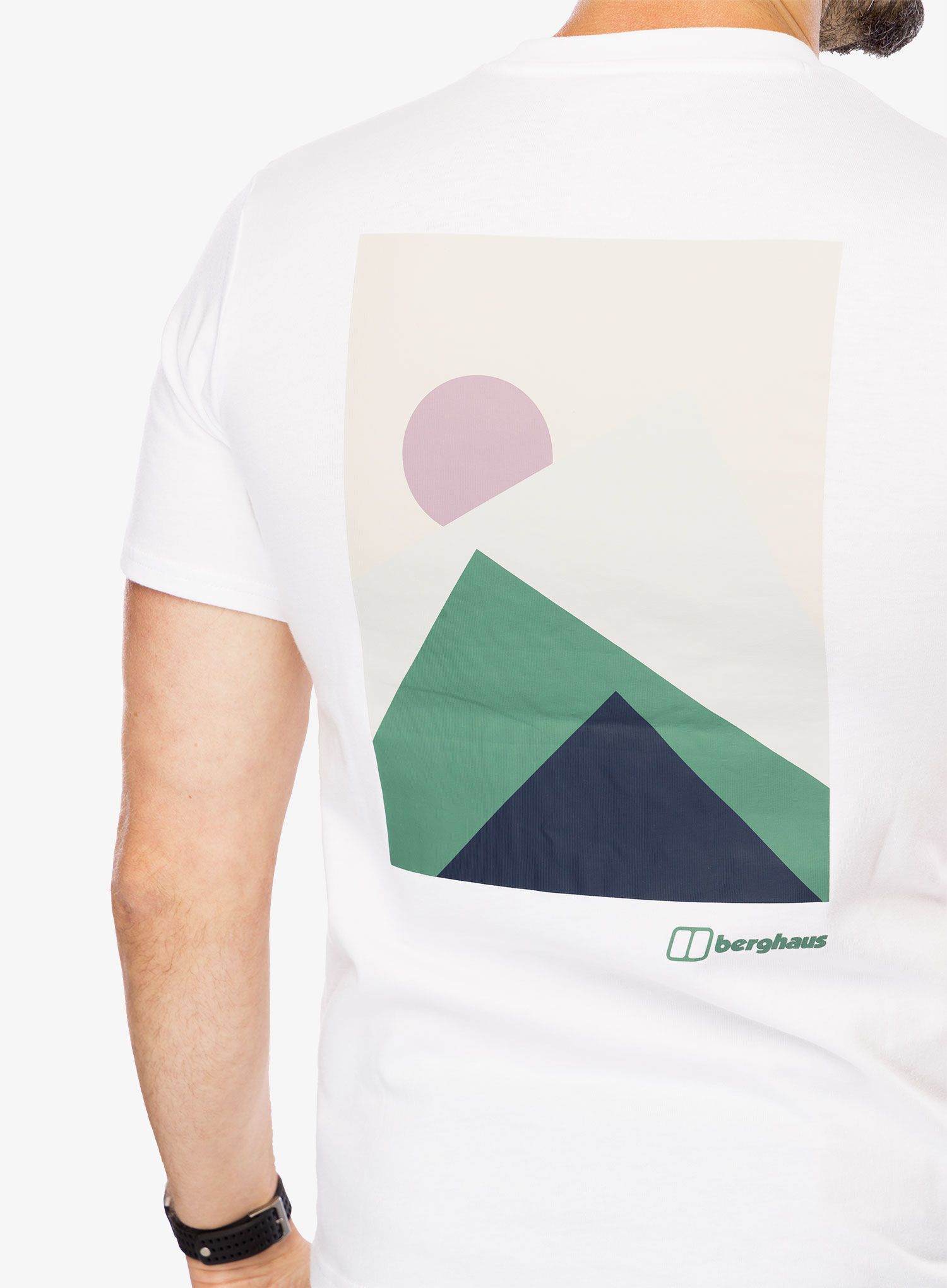 Majica s tiskom Berghaus Mtn Silhouette SS Tee - pure white