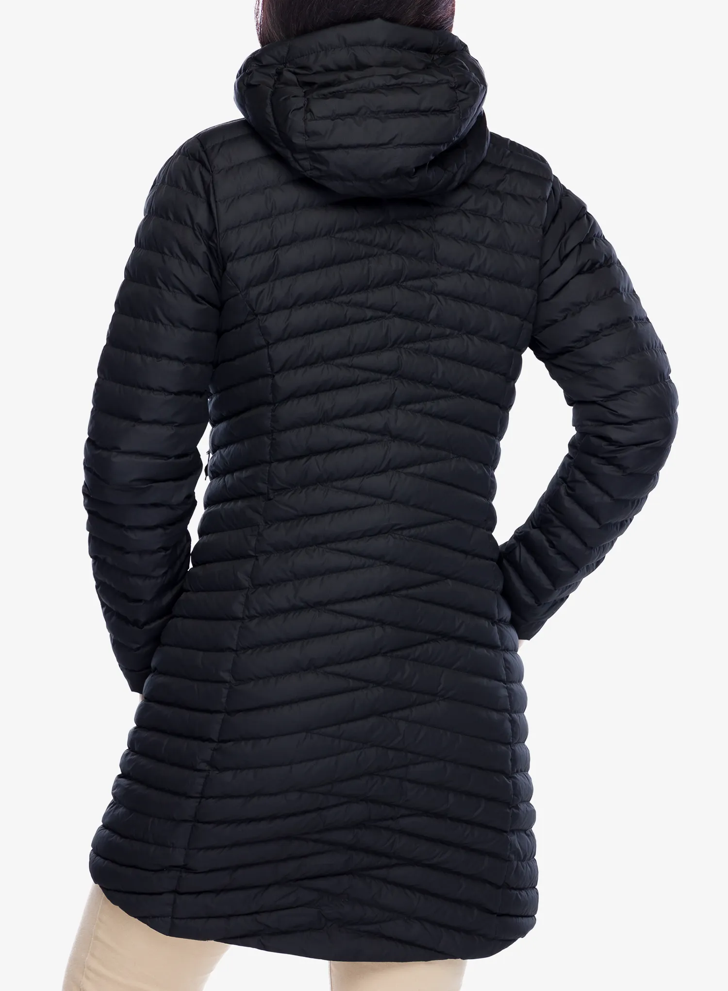 Ženski kaput Berghaus Nula Micro Long Jacket - black/black