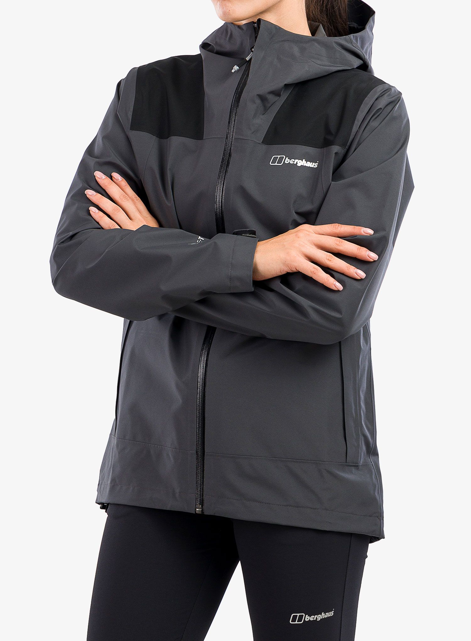 Ženska kišna jakna Berghaus Paclite Dynak Shell Jacket - af grey/black