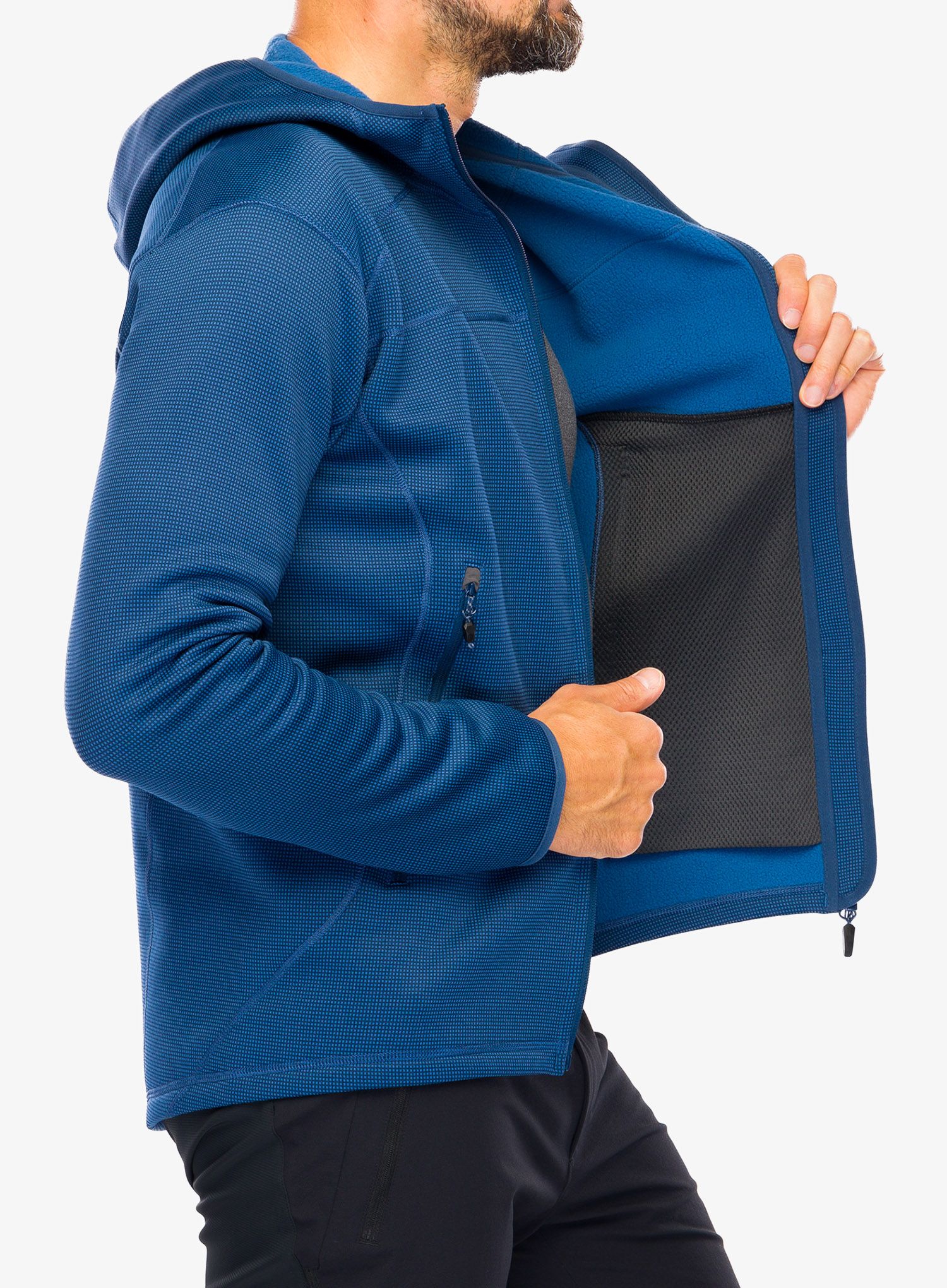 Jakna od flisa Berghaus Pravitale MTN 2.0 Hooded Jacket - murky marine/hale navy