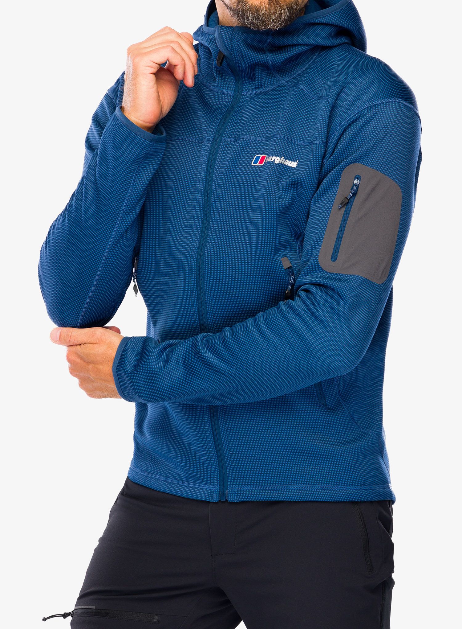 Jakna od flisa Berghaus Pravitale MTN 2.0 Hooded Jacket - murky marine/hale navy