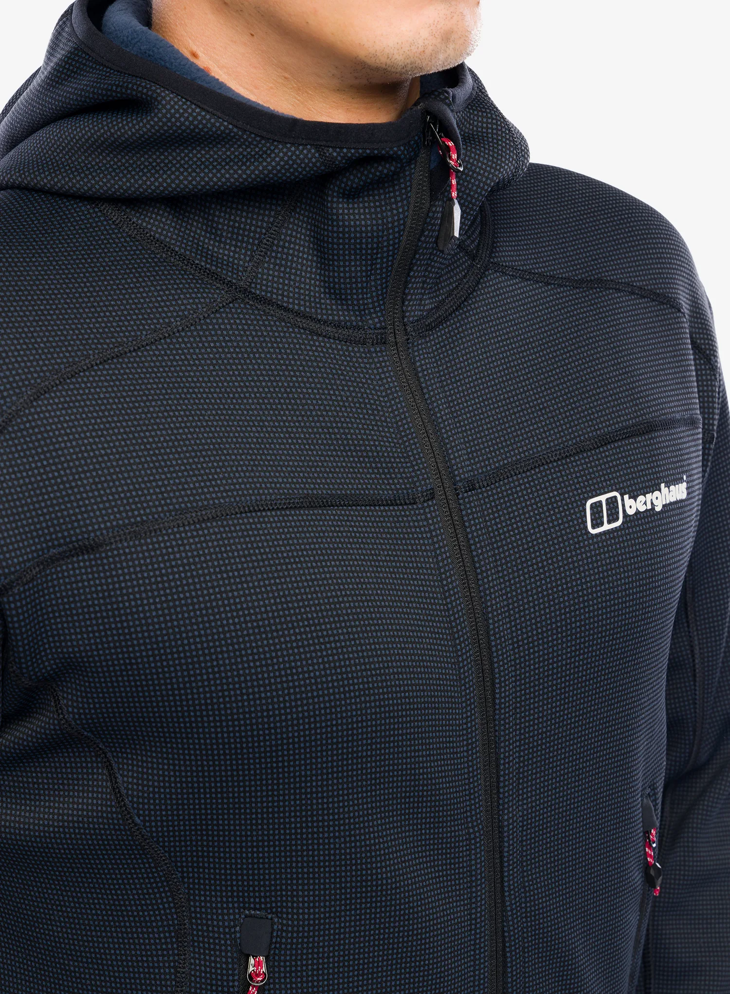 Jakna od flisa Berghaus Pravitale MTN 2.0 Hooded Jacket - carbon/black