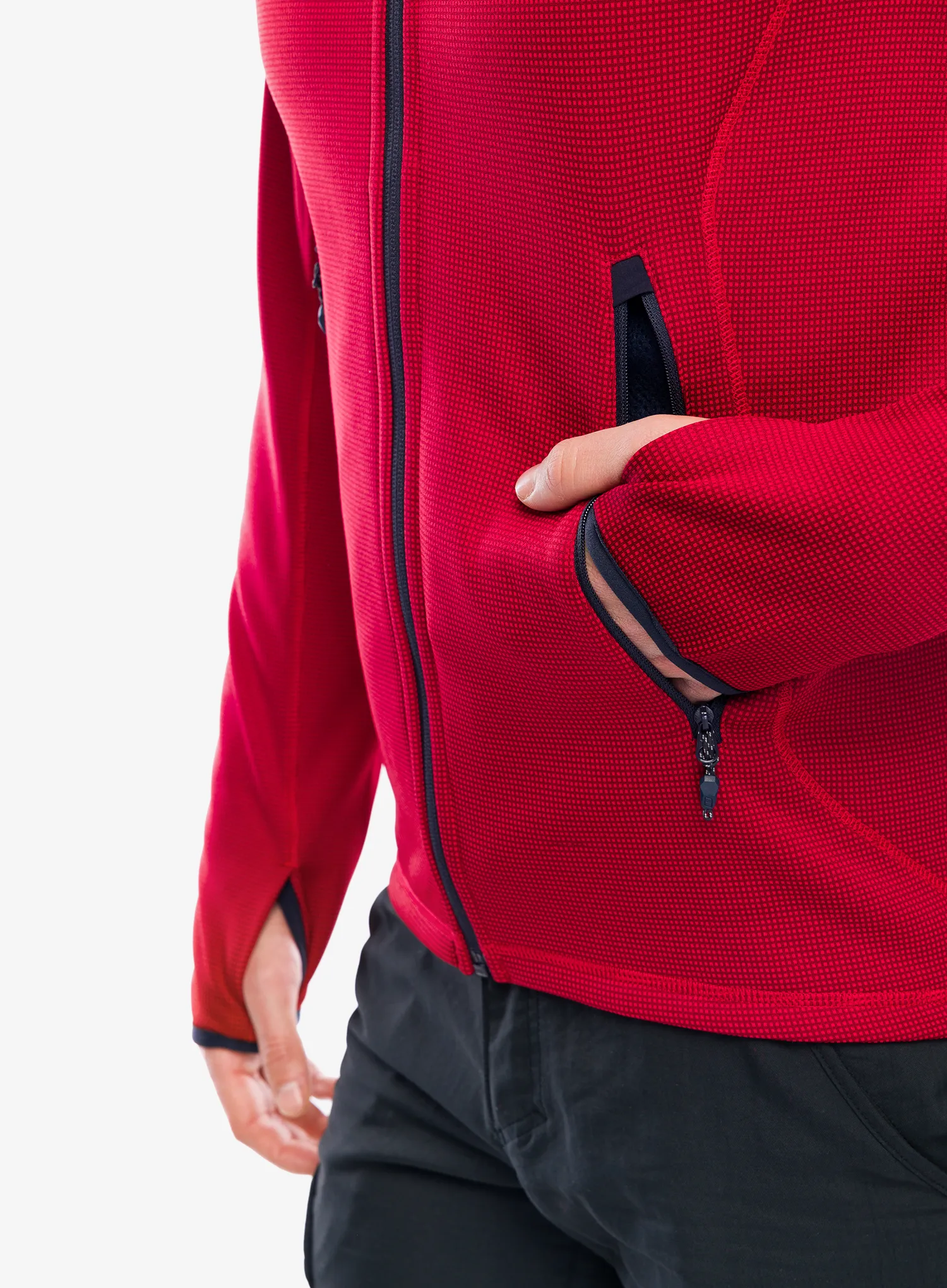 Jakna od flisa Berghaus Pravitale MTN 2.0 Hooded Jacket - urb red dahlia/hauterd/nghtsky