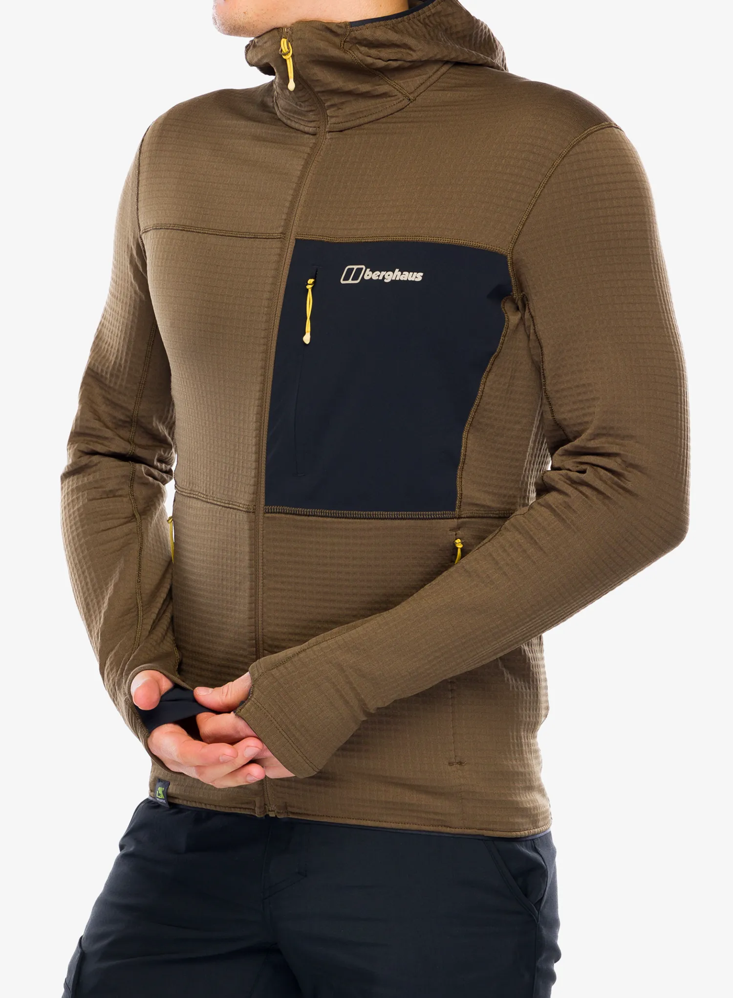 Dukserica na otkopčavanje Berghaus Ridge-Hiker Hoody - bark/jet black