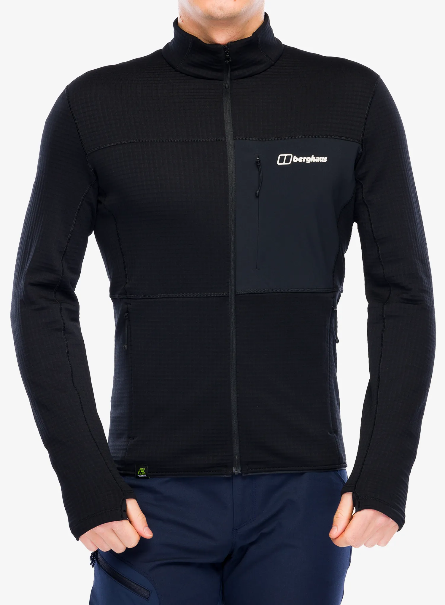 Dukserica od flisa Berghaus Ridge-Hiker Jacket - black/black