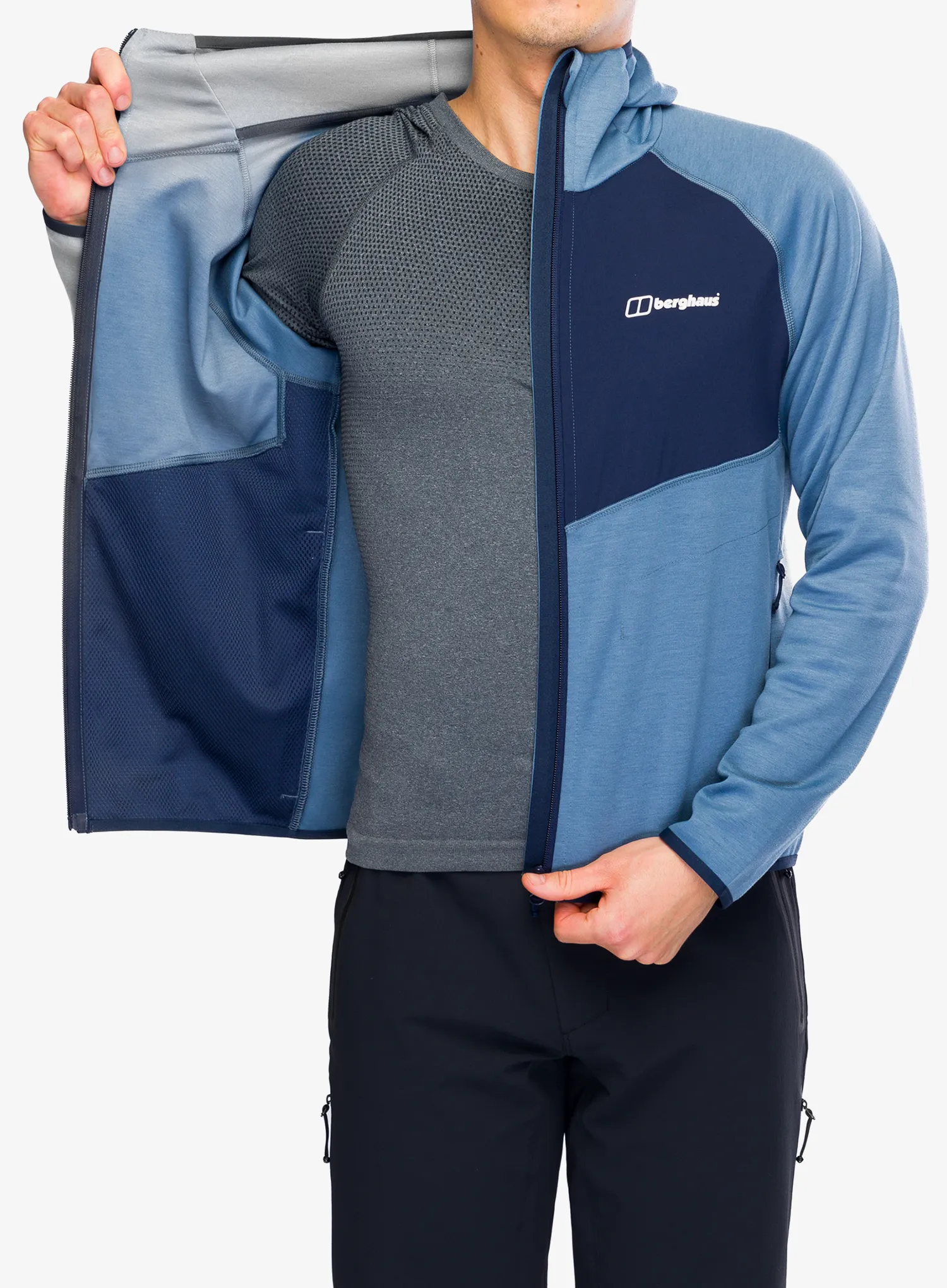 Majica s kapuljačom Berghaus Trawden Jacket - trooper/dusk