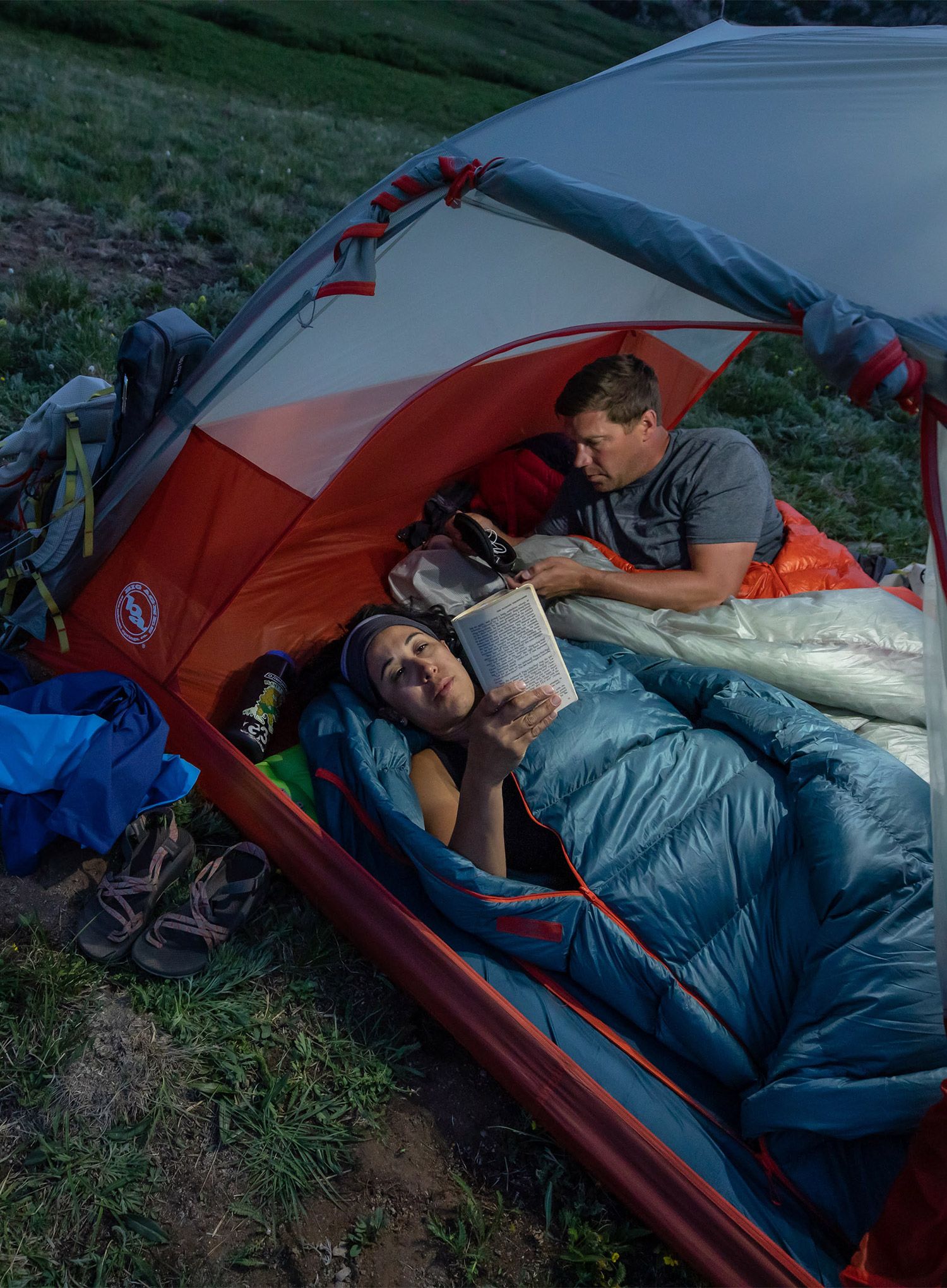 Vreća za spavanje Big Agnes Lost Ranger 3N1 15 (183 cm) Regular - legion blue/tapestry