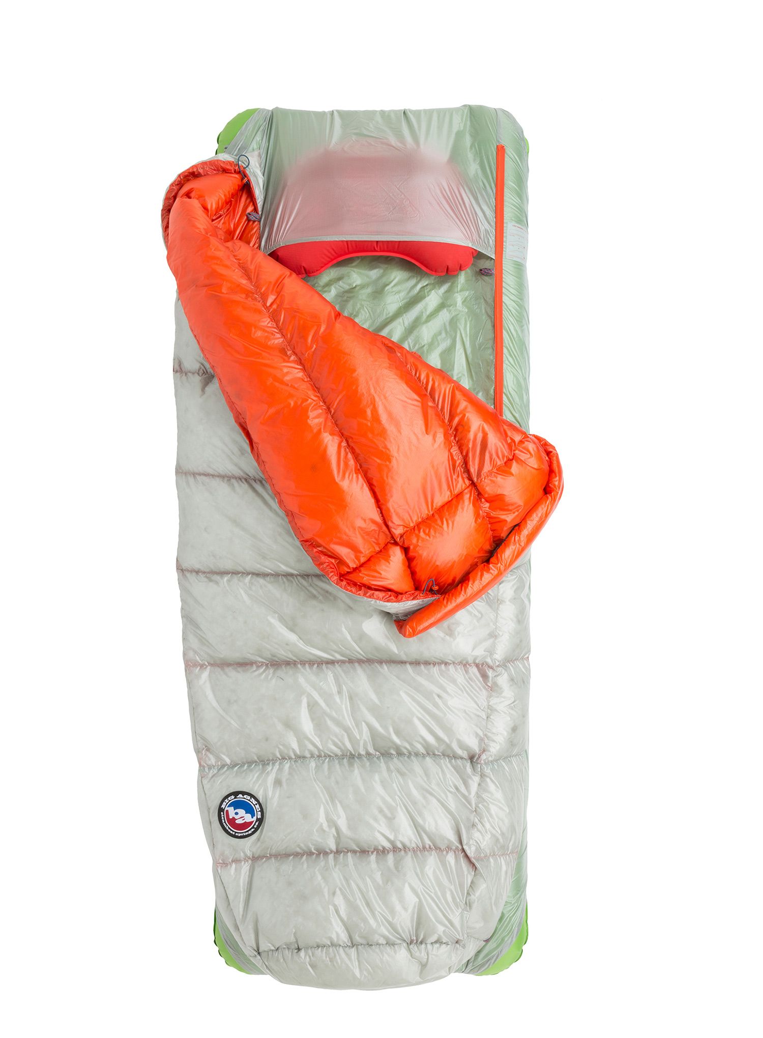 Vreća za spavanje Big Agnes Lost Ranger Ul 3N1 15 (183 cm) Regular Left - gray/orange