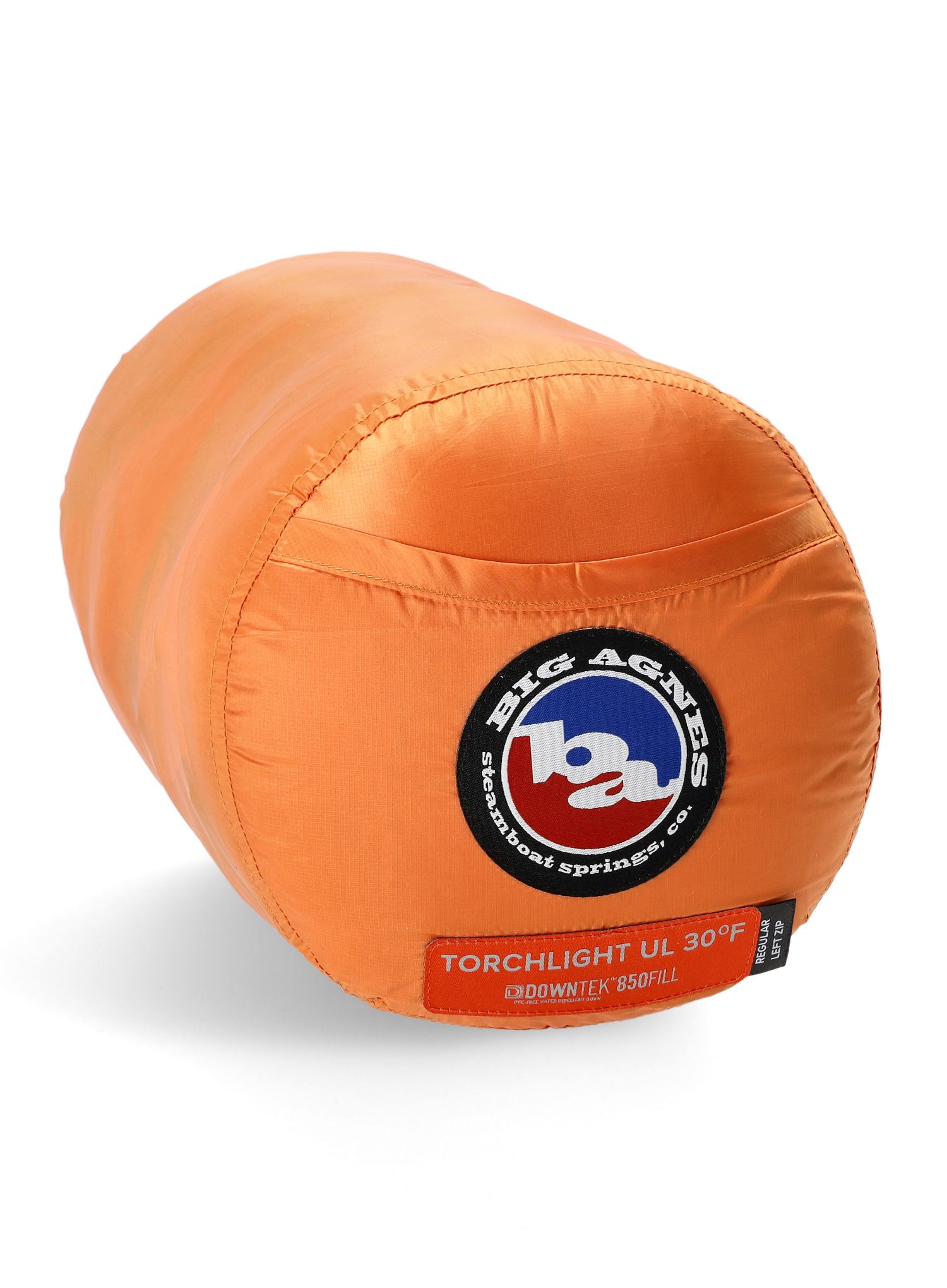 Perjana vreća za spavanje Big Agnes Torchlight Ul 30 (183 cm) Regular Left - orange/gray