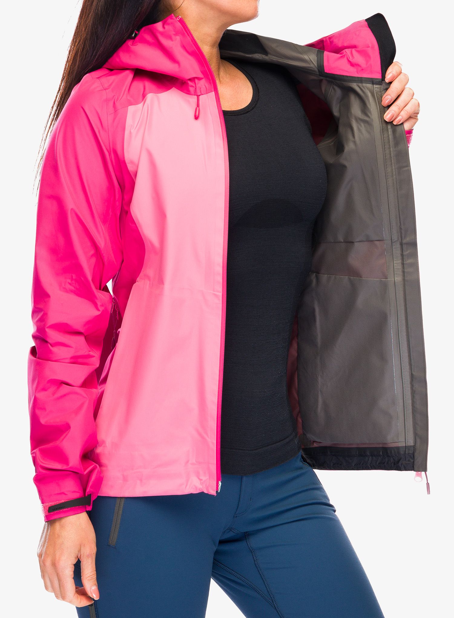 Ženska kišna jakna BlackYak Zebu Jacket - honey suckle