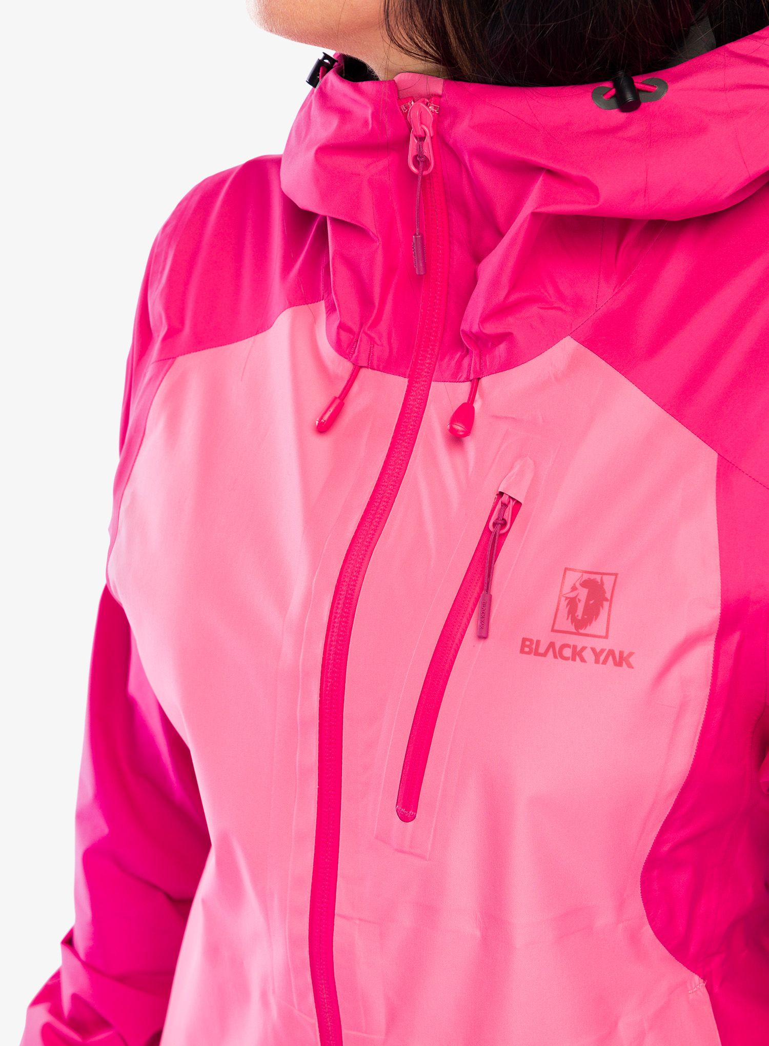 Ženska kišna jakna BlackYak Zebu Jacket - honey suckle