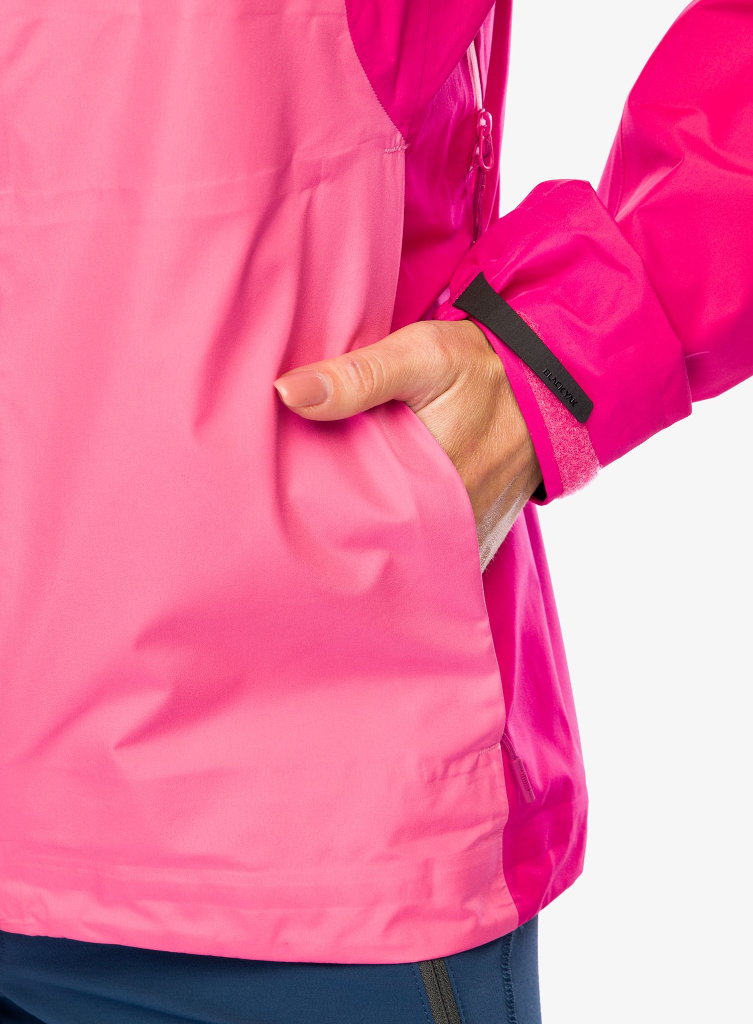 Ženska kišna jakna BlackYak Zebu Jacket - honey suckle