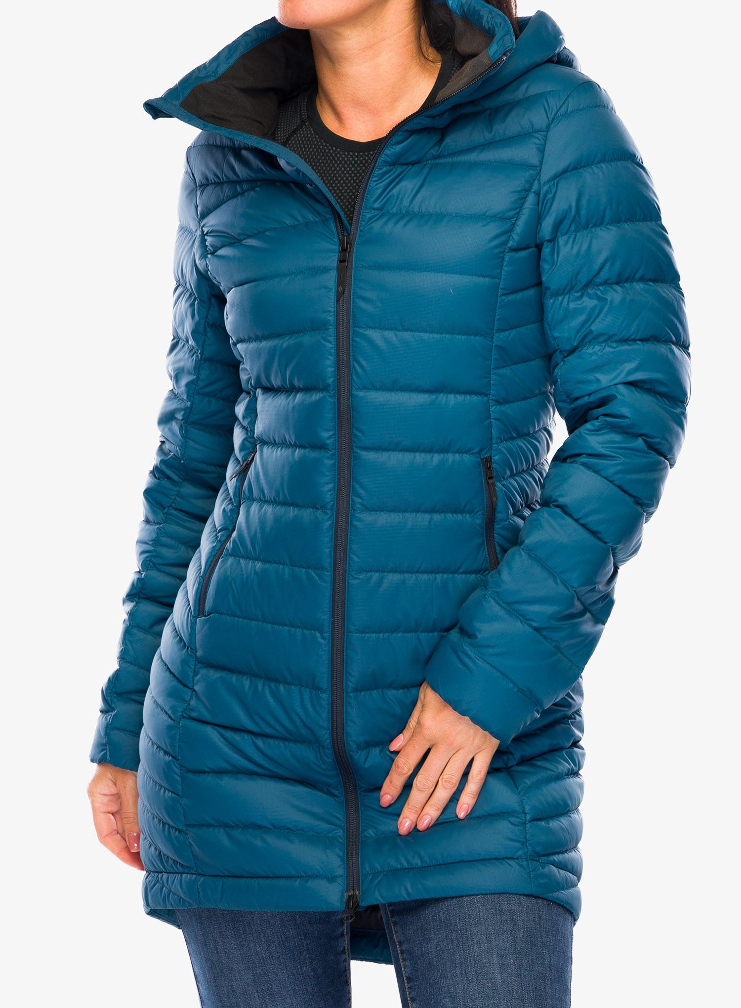 Ženski kaput Black Diamond Access Full Length Dwn Parka - azurite
