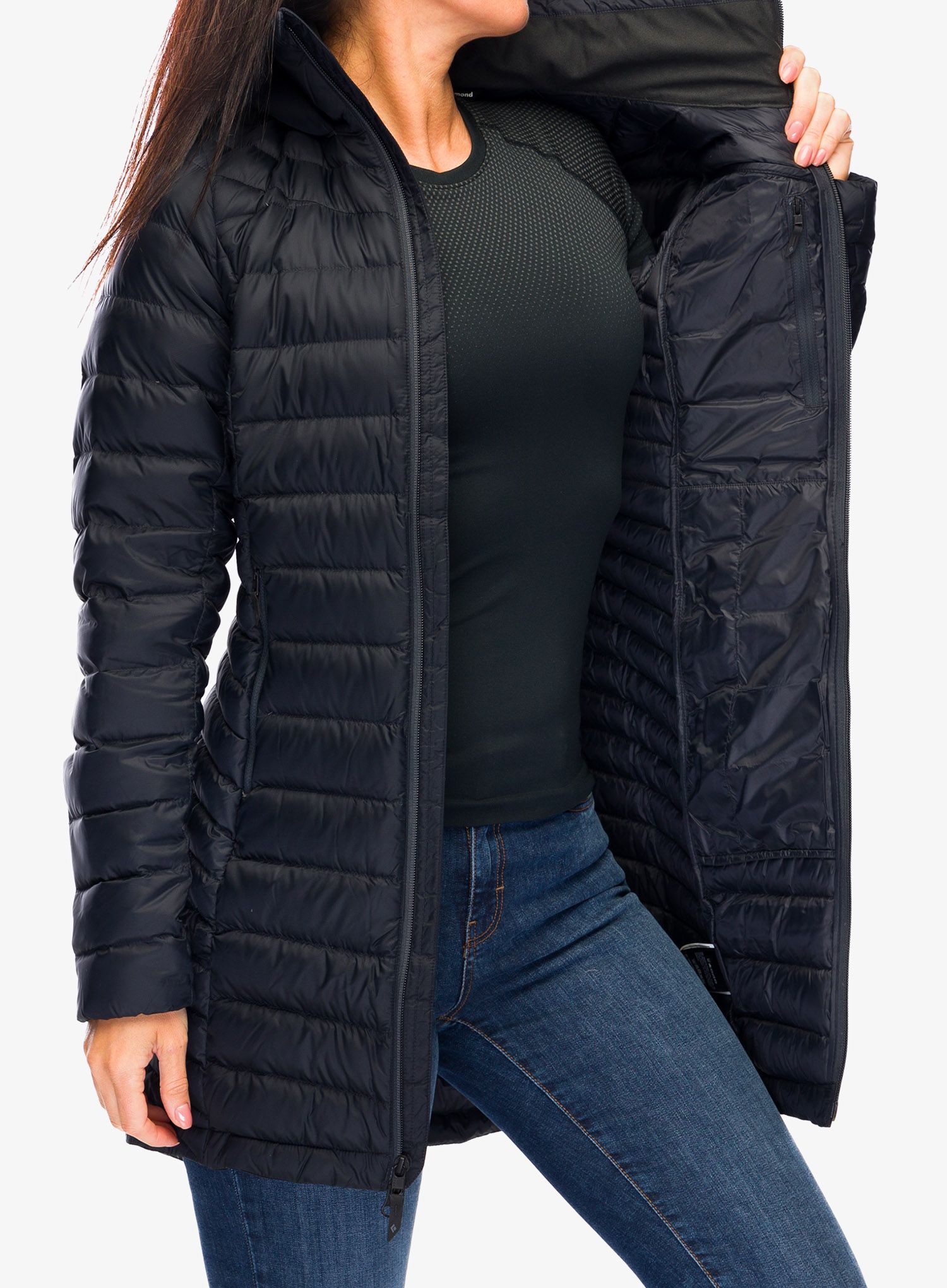Ženski kaput Black Diamond Access Full Length Down Parka - black