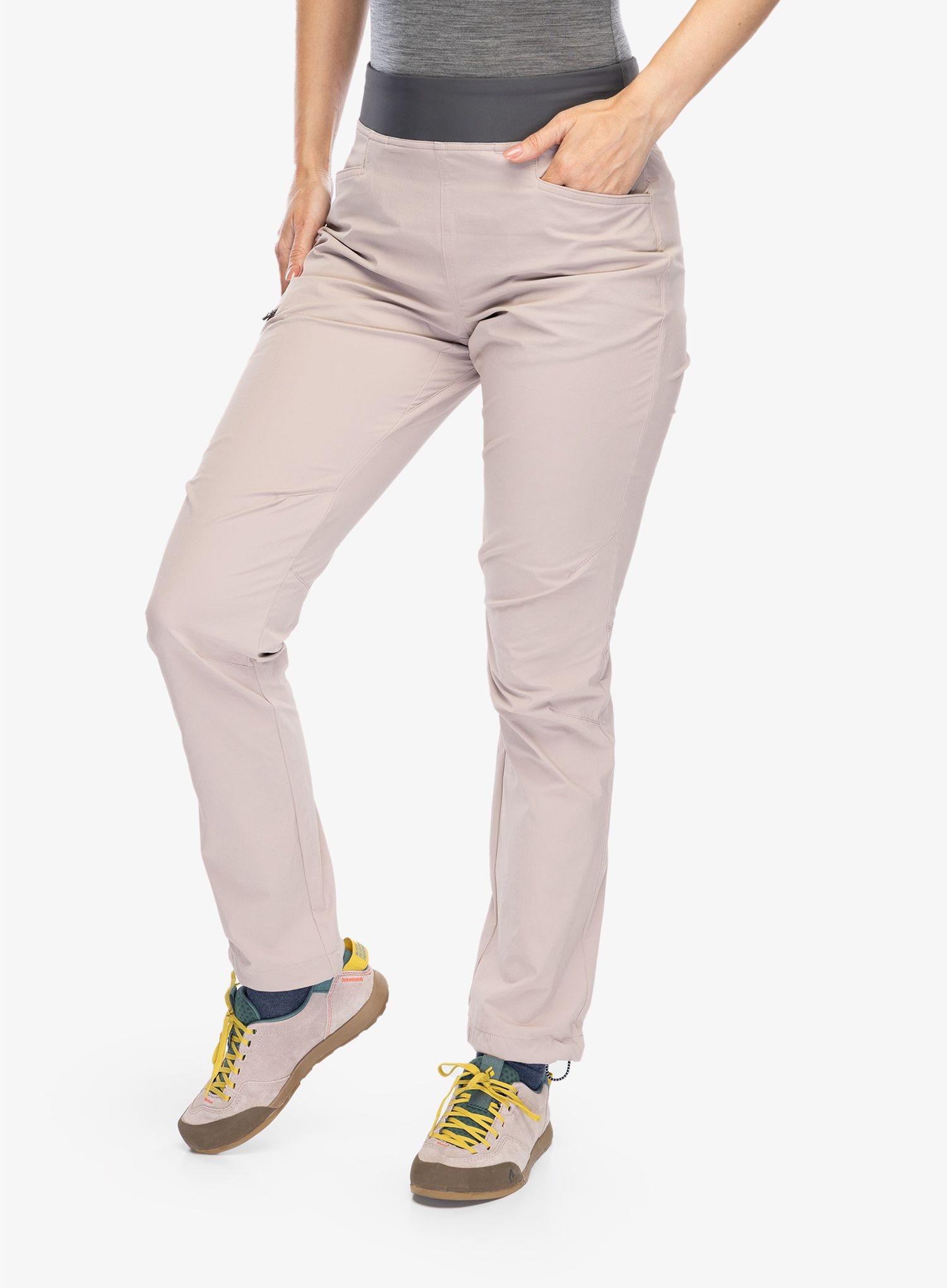 Ženske trekking hlače Black Diamond Alpine Light Pants - pale mauve