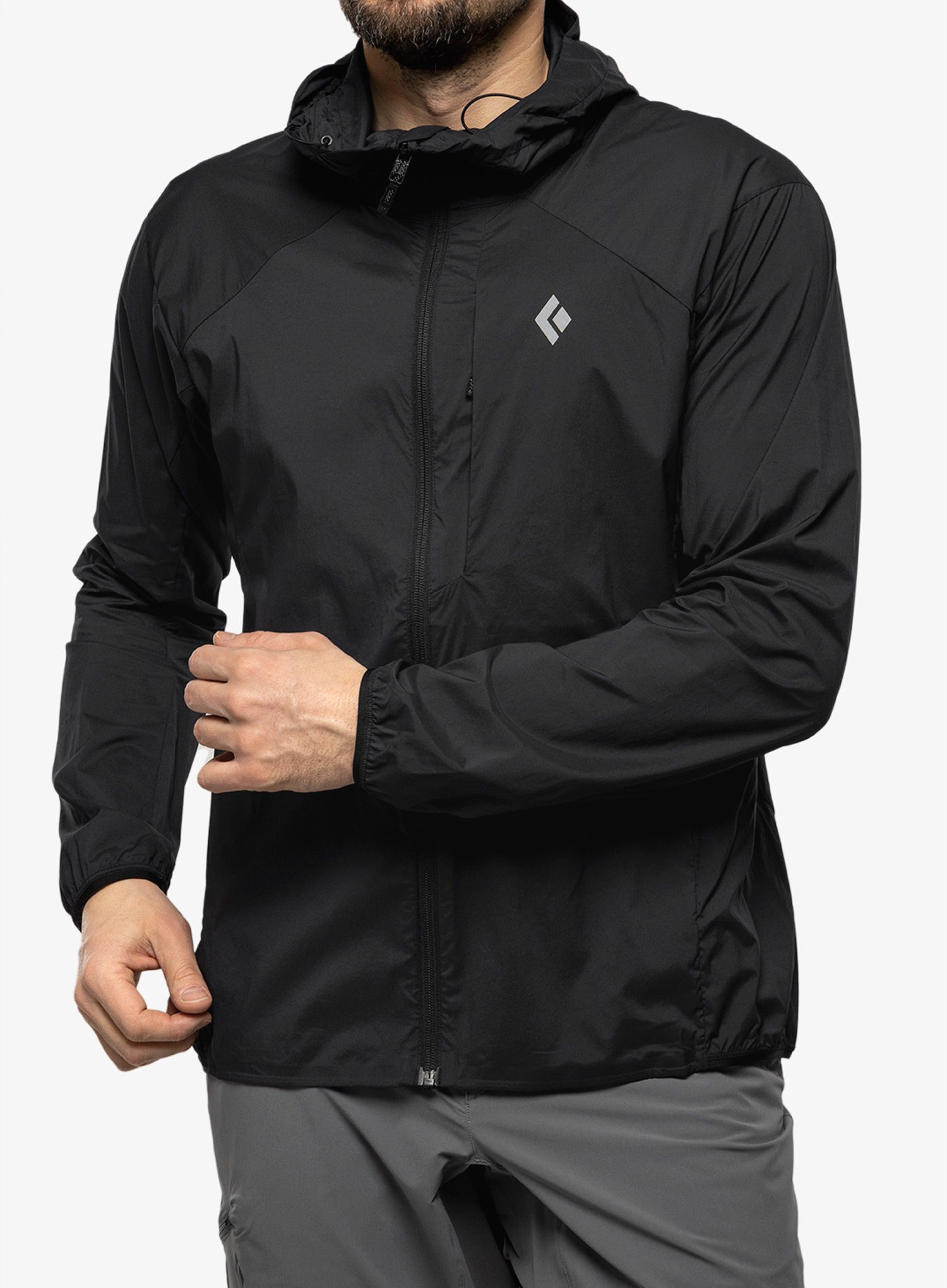 Softshell jakna Black Diamond Alpine Start Hoody - black