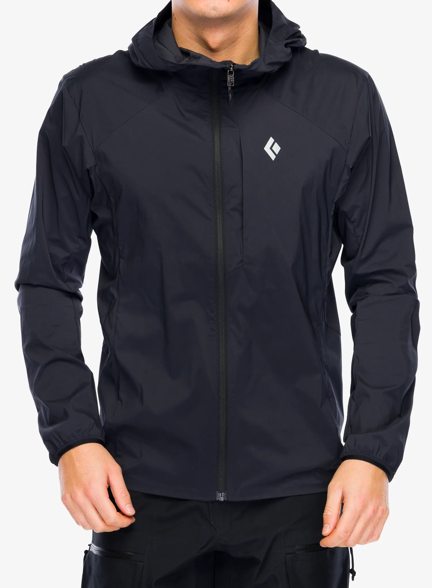 Softshell jakna Black Diamond Alpine Start Hoody - black/black