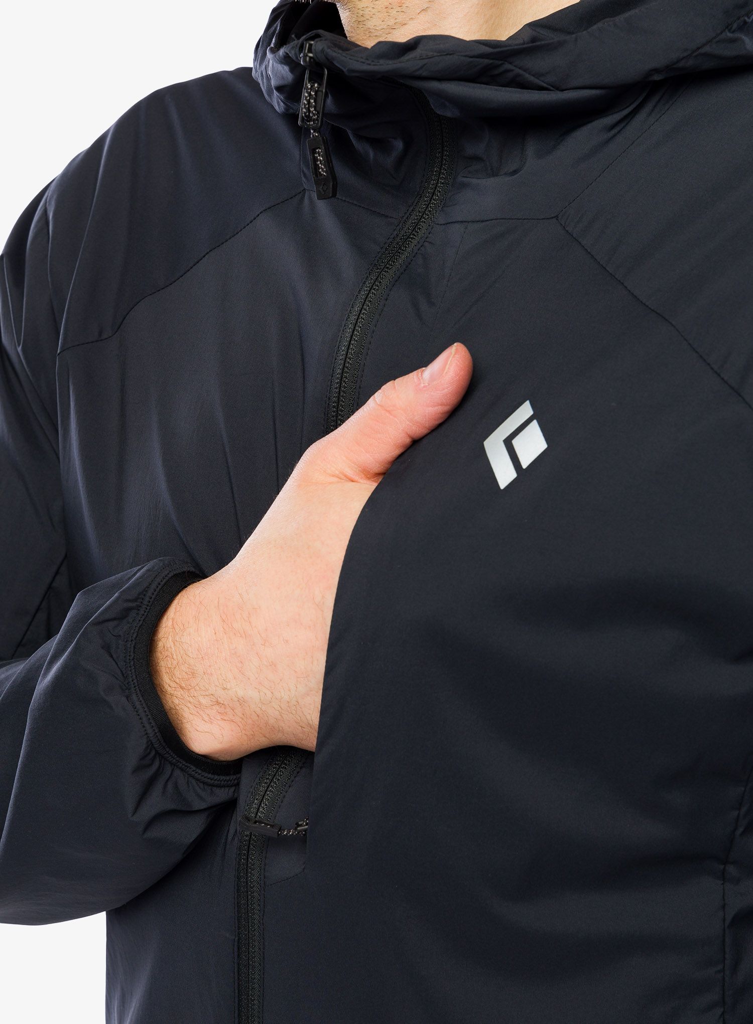 Softshell jakna Black Diamond Alpine Start Insulated Hoody - black
